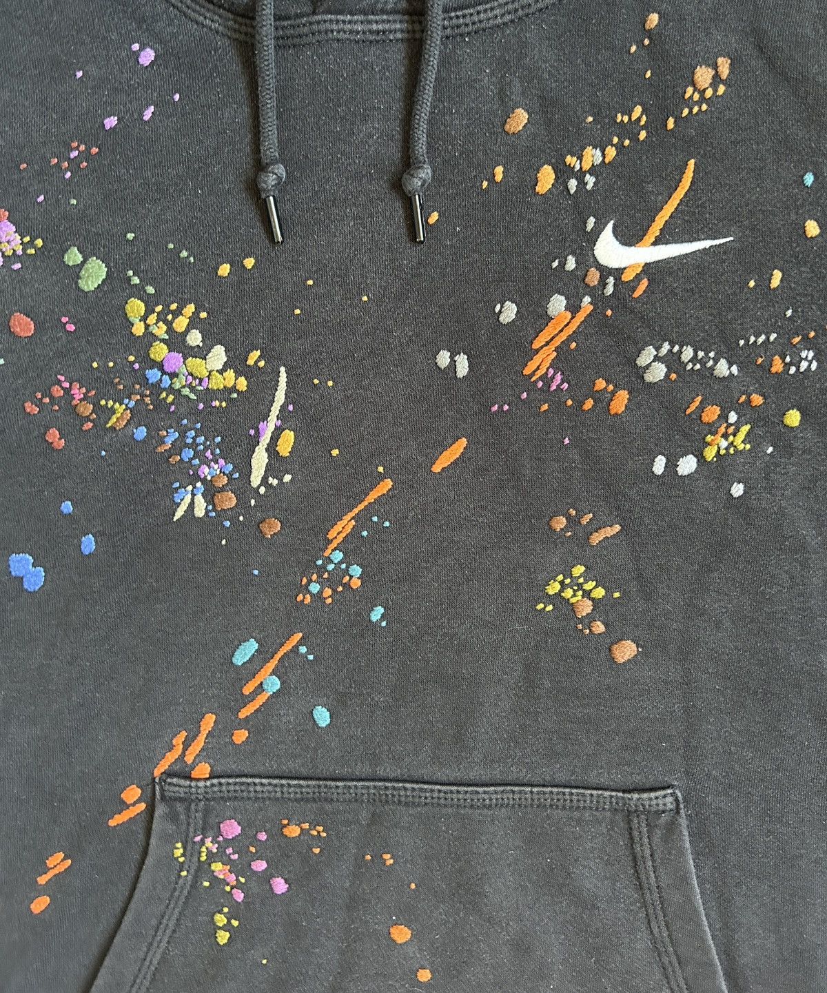 Bandulu Bandulu x Nike Black Splatter Embroidered Sweatshirt Size: S Size US S / EU 44-46 / 1 - 5 Thumbnail