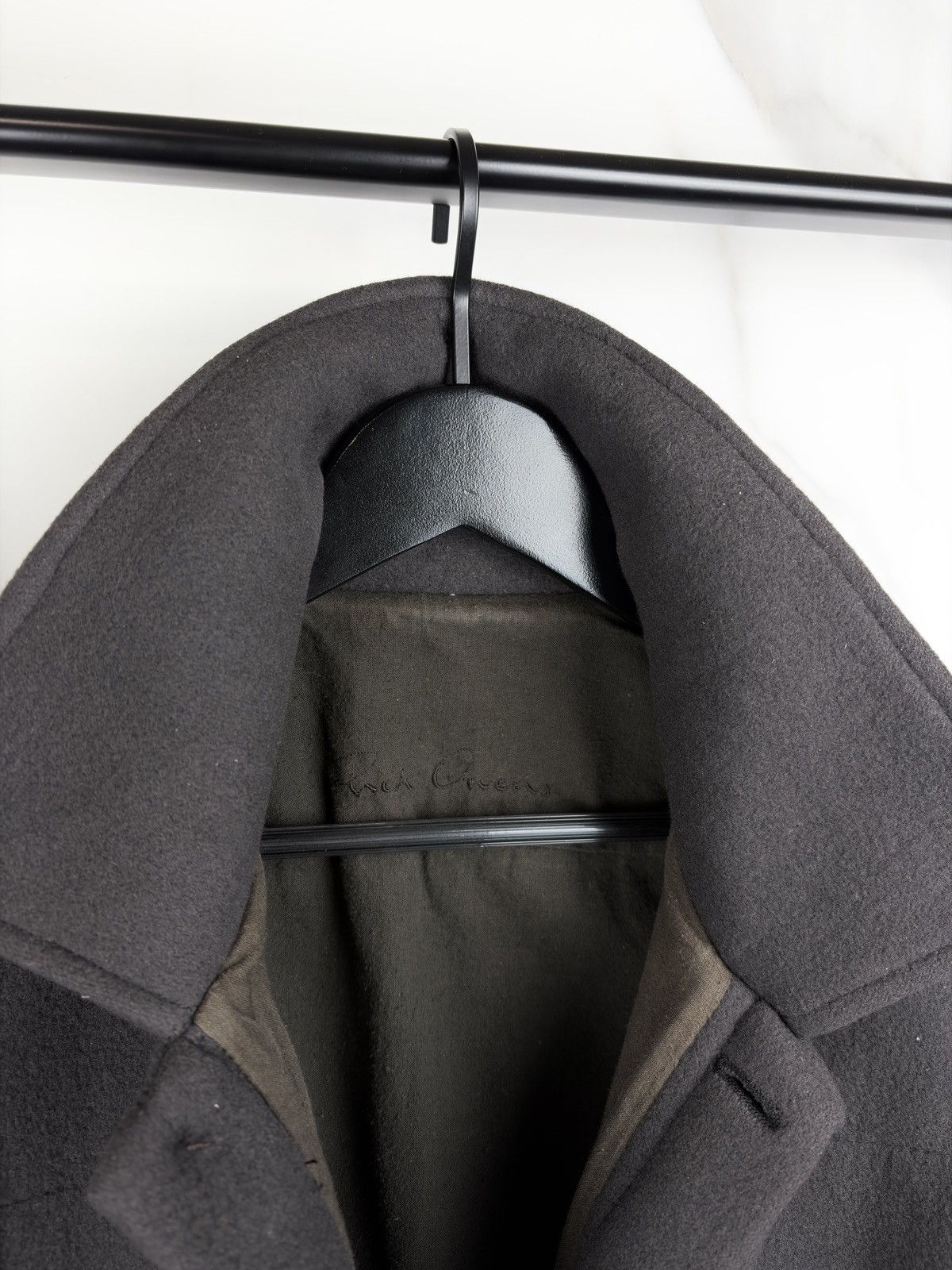 Rick Owens FW05 Rick Owens Moog Melton Wool Pointed Collar Jacket Olmar Size US XS / EU 42 / 0 - 7 Thumbnail