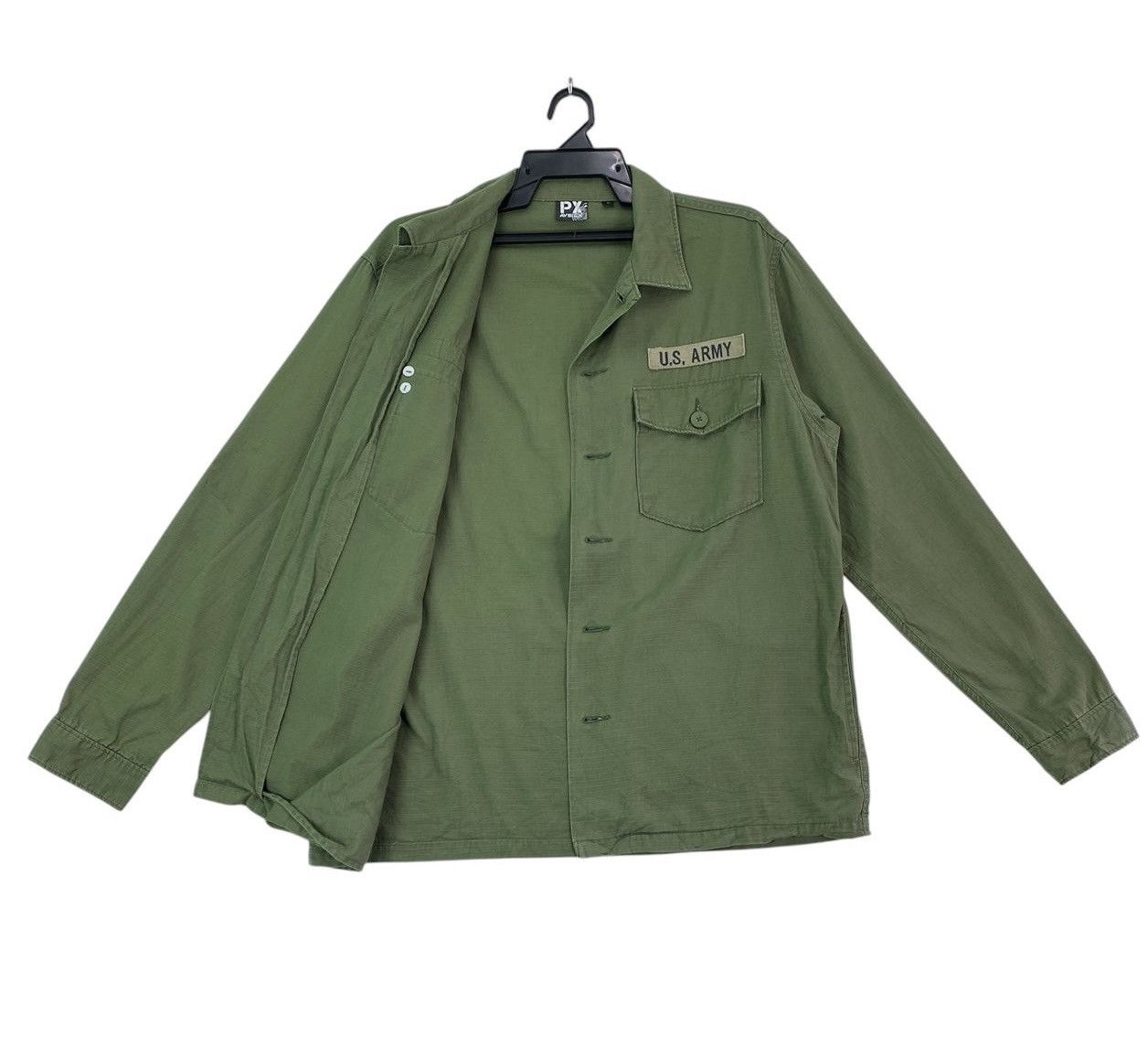 Avirex × Vintage Vtg 90s Avirex military ripstop shirts button up patch logo Size US L / EU 52-54 / 3 - 4 Thumbnail