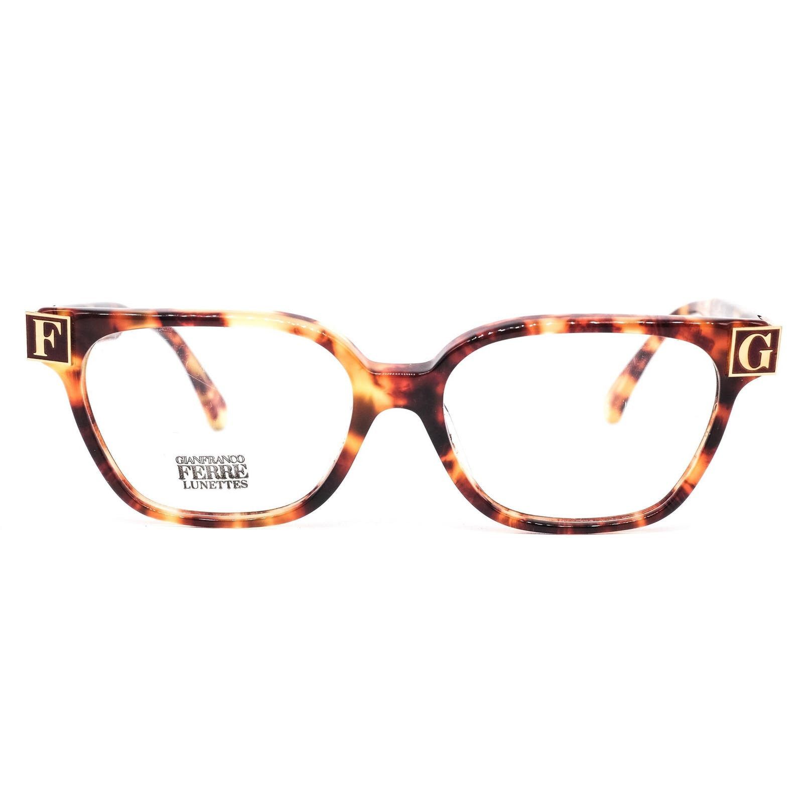 image of Gianfranco Ferre Gianfranco Ferré Gff57 With Huge Branding Details 1980S Nos in Tortoise, Men's