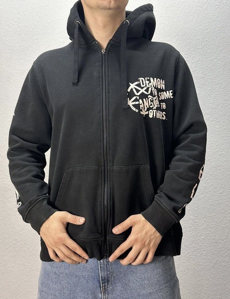 Affliction Vintage Insane Affliction Cyber Goth Opium Style Hoodie Y2K Size US M / EU 48-50 / 2 - 11 Thumbnail