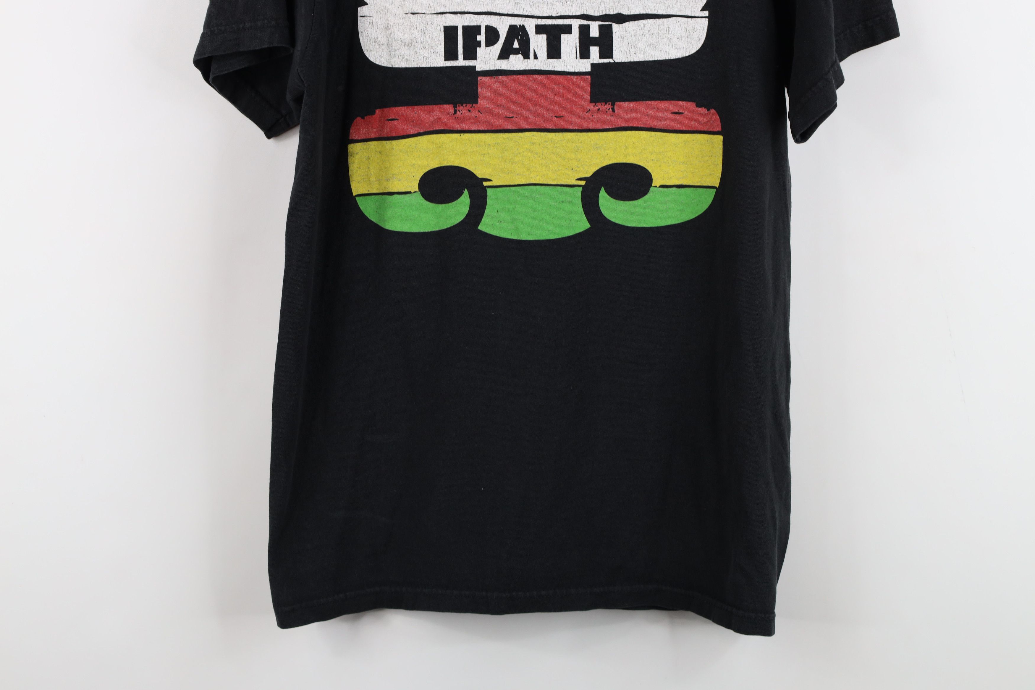 IPATH Vintage 90s Y2K Ipath Footwear Skateboard T-Shirt Black Size S / US 4 / IT 40 - 3 Thumbnail