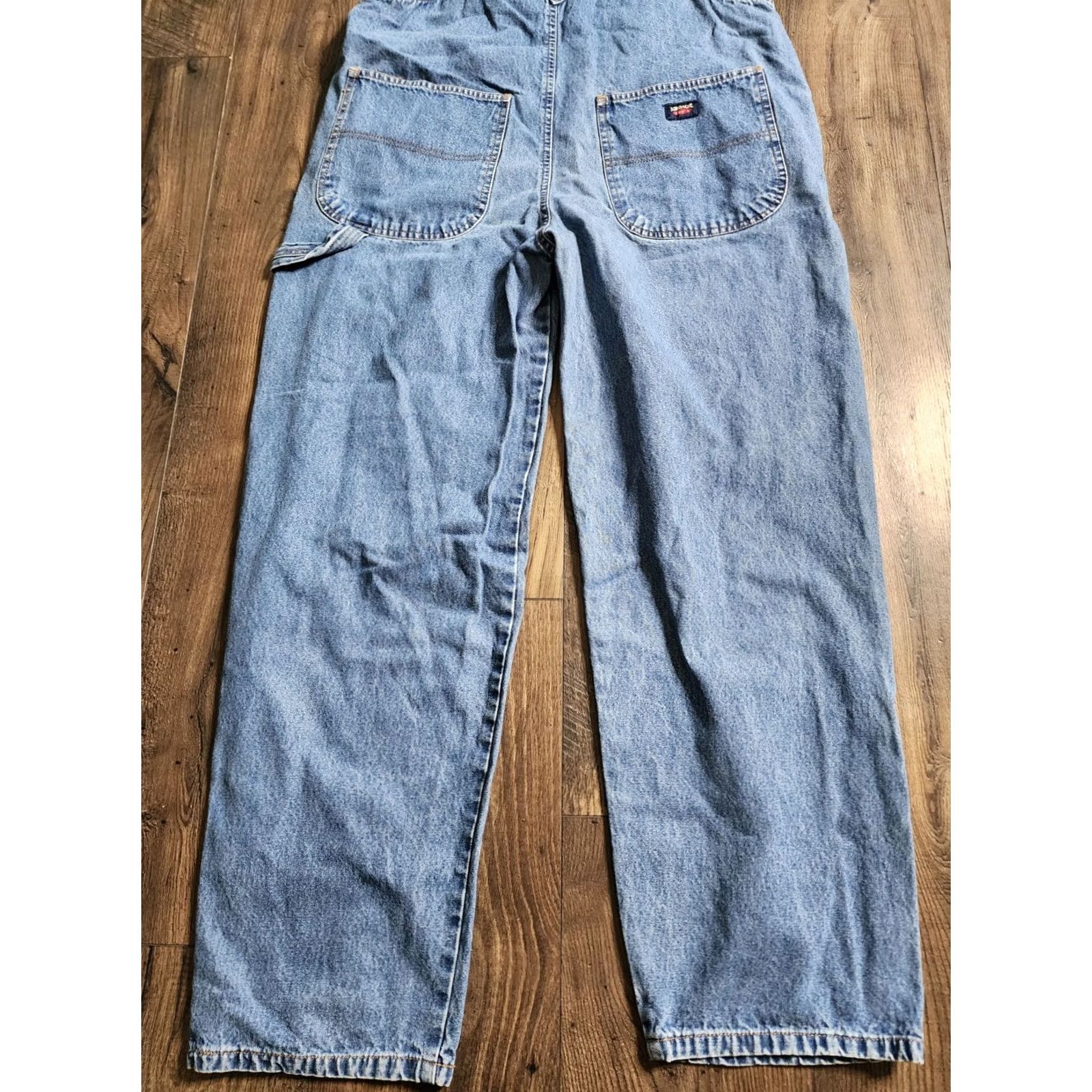 Jordache Vintage Jordache Denim Jean Overalls Work Wear Carpenter Womens L Jeans Blue 90s USA Mens Womens Boys Girls Size 36" / US 14 / IT 50 - 3 Thumbnail