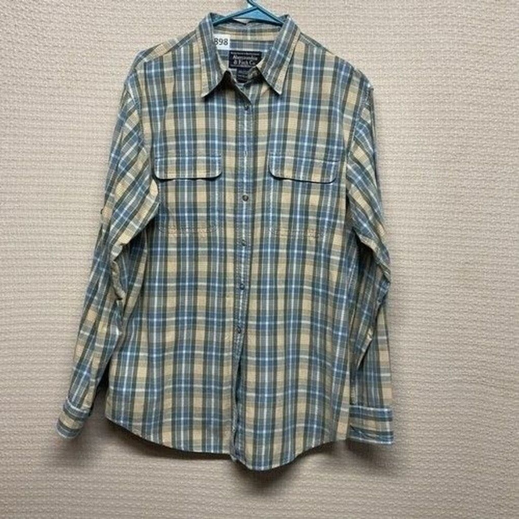 Abercrombie & Fitch Abercrombie & Fitch Plaid Flannel Button Up Shirt Men Large Size US L / EU 52-54 / 3 - 7 Thumbnail