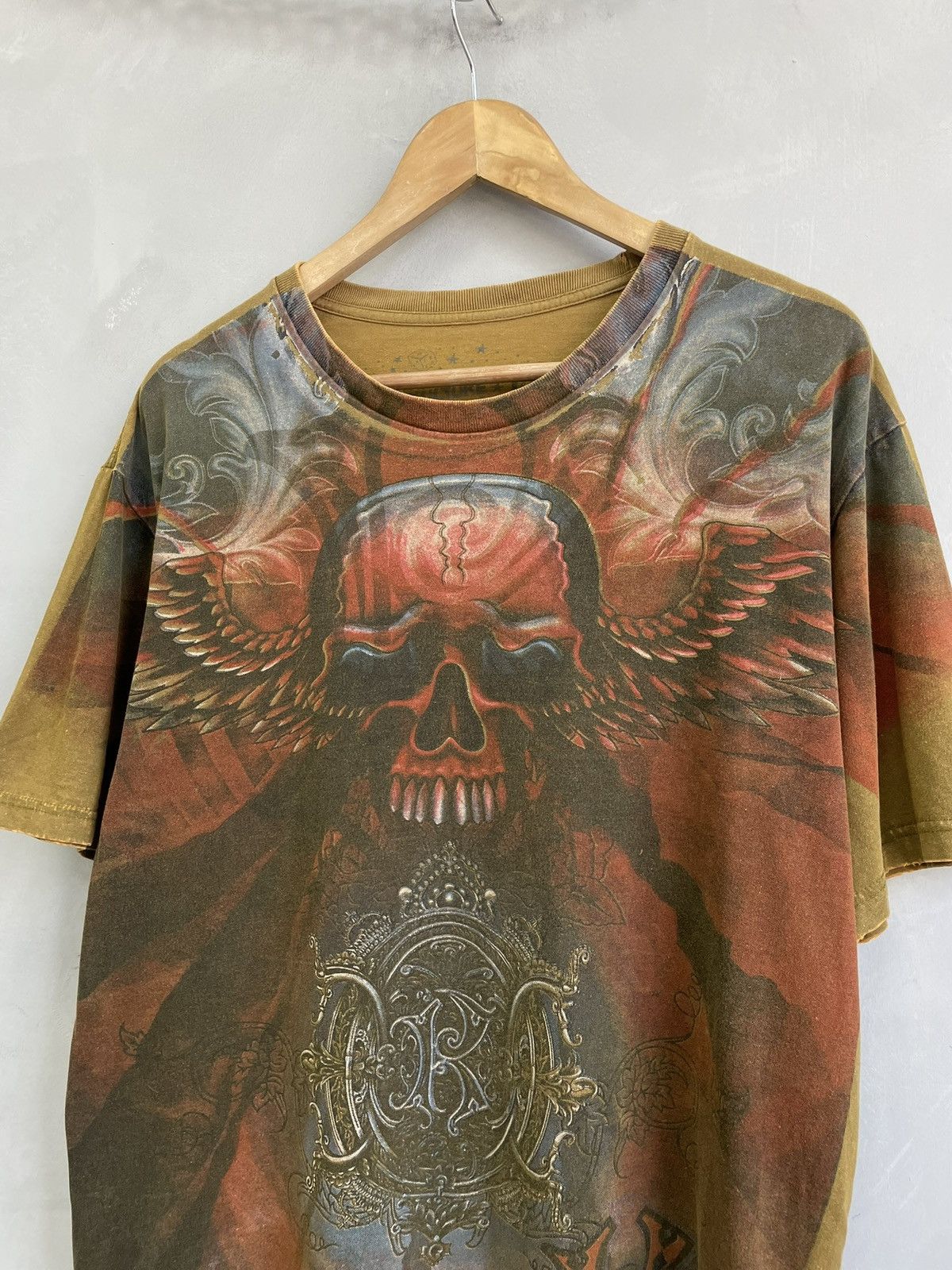 Affliction Hype Affliction style skull grunde opium t shirt Size US L / EU 52-54 / 3 - 3 Thumbnail