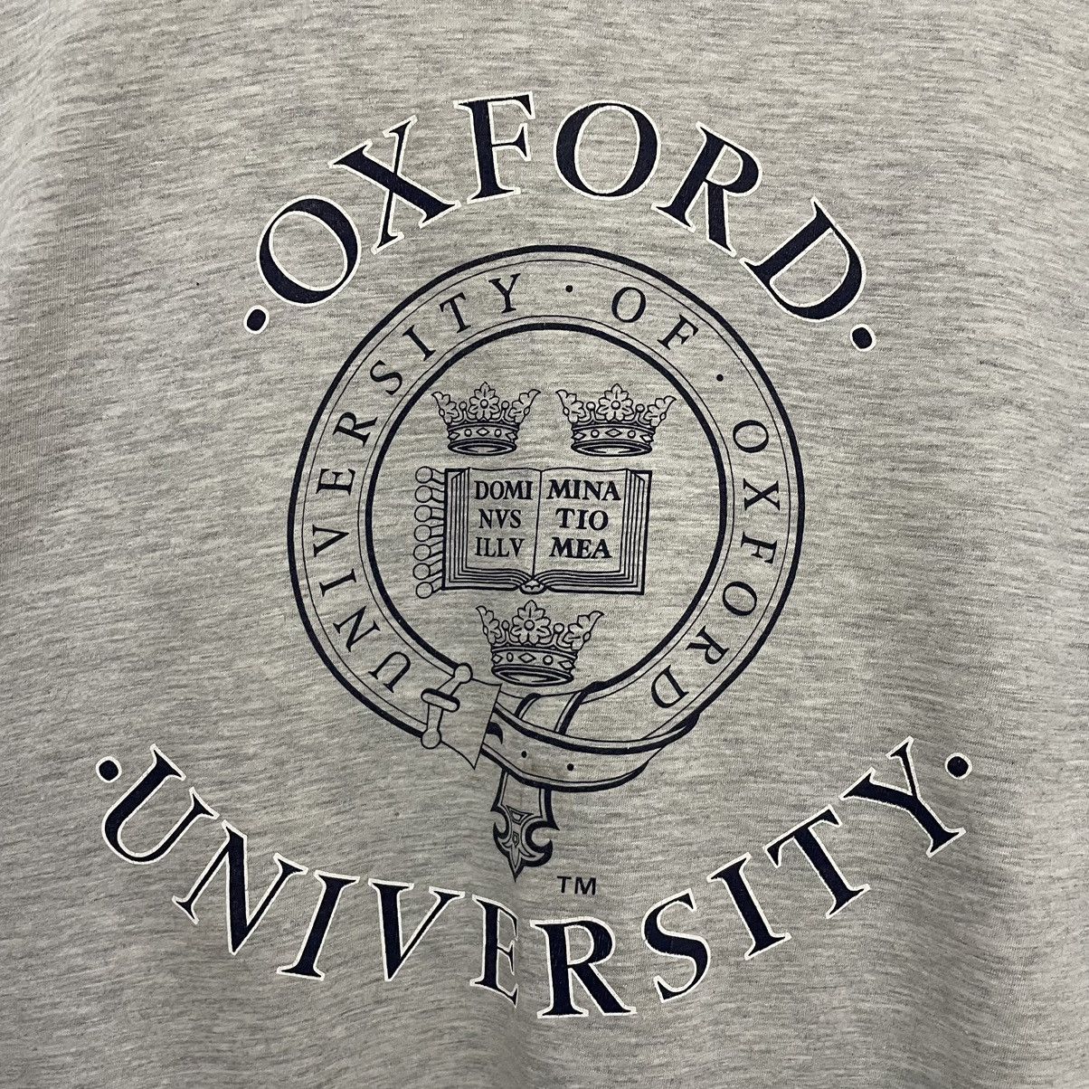 Vintage Vintage 90s Oxford University T Shirt Size US L / EU 52-54 / 3 - 2 Thumbnail
