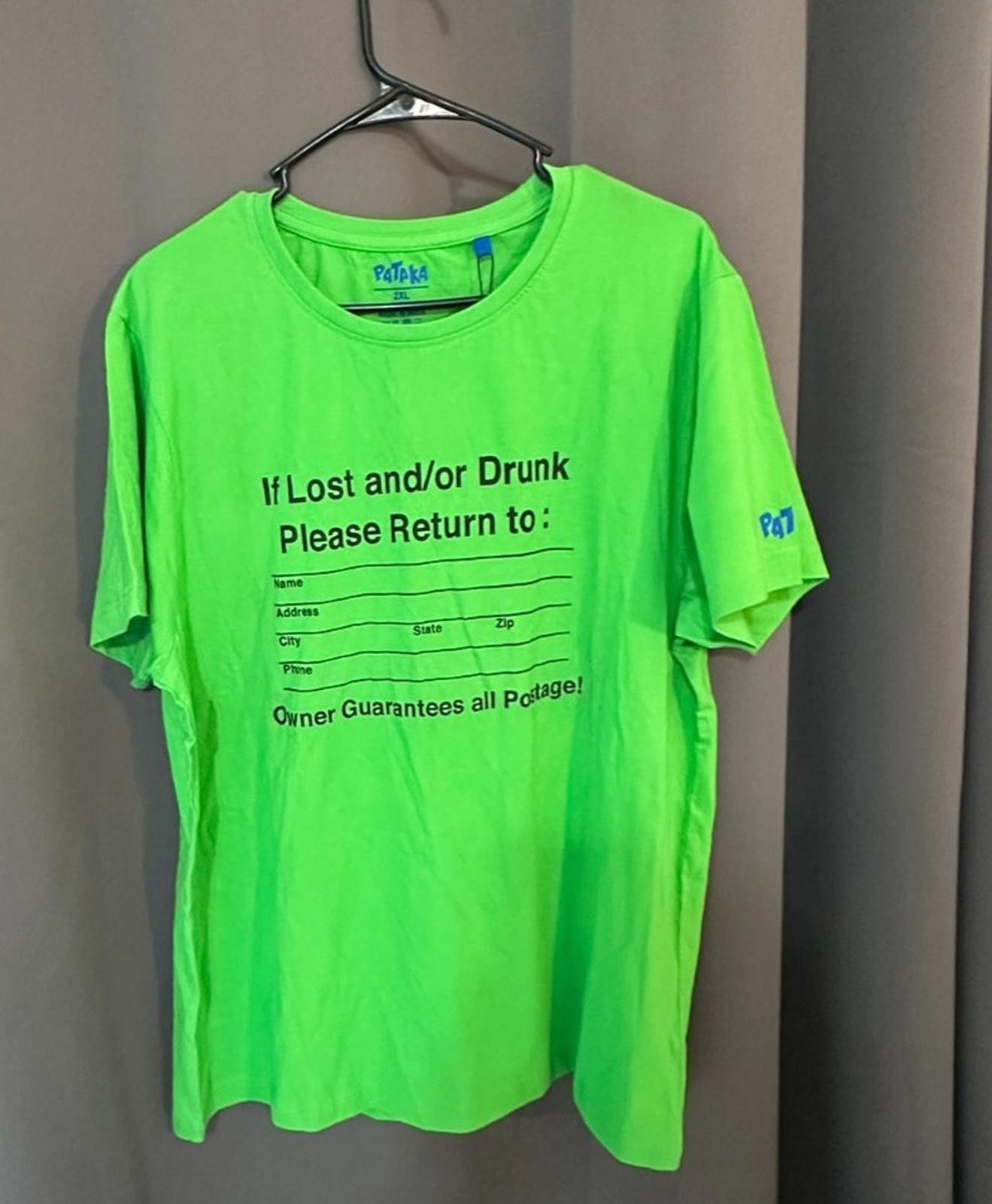 The Unbranded Brand Funny Tee 2XL | If Lost & Drunk Return To… Size US XXL / EU 58 / 5 - 5 Thumbnail