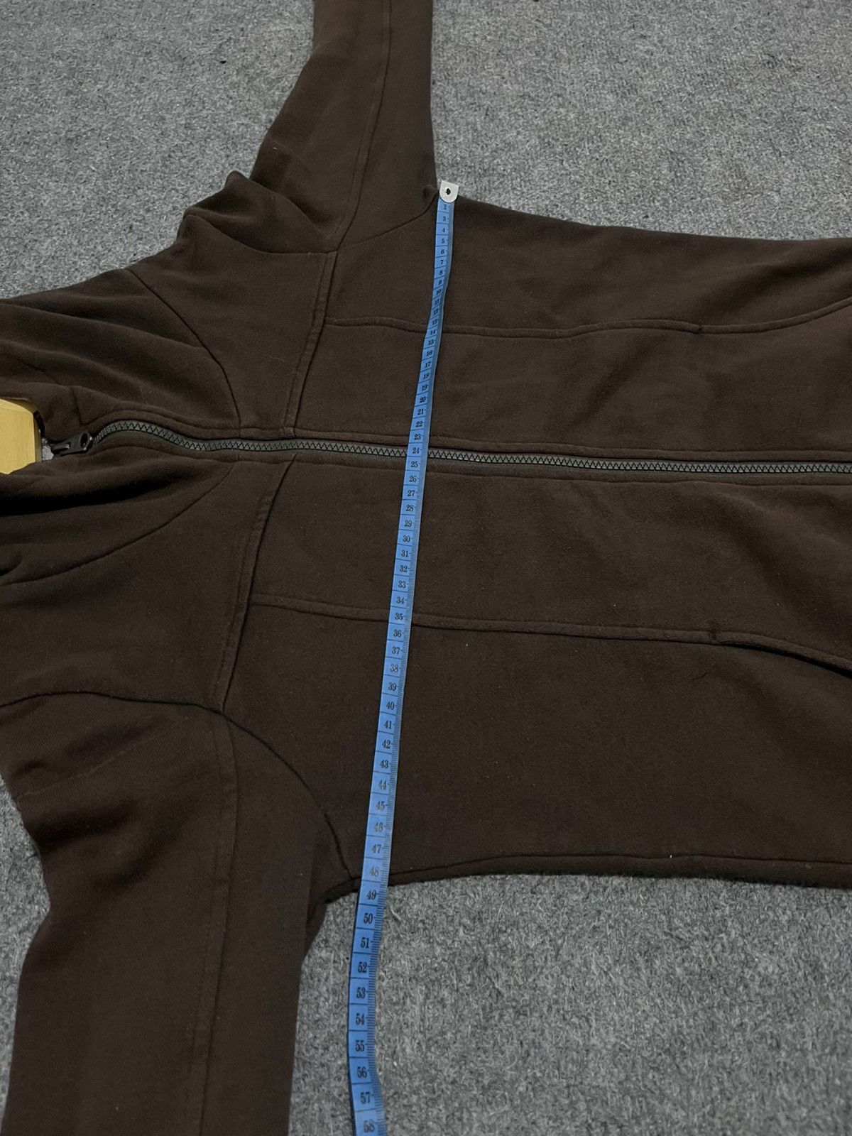 20471120 ANDEW Zip-Up Hoodie Dark Brown Maze Print Hood Lining Size US M / EU 48-50 / 2 - 10 Thumbnail