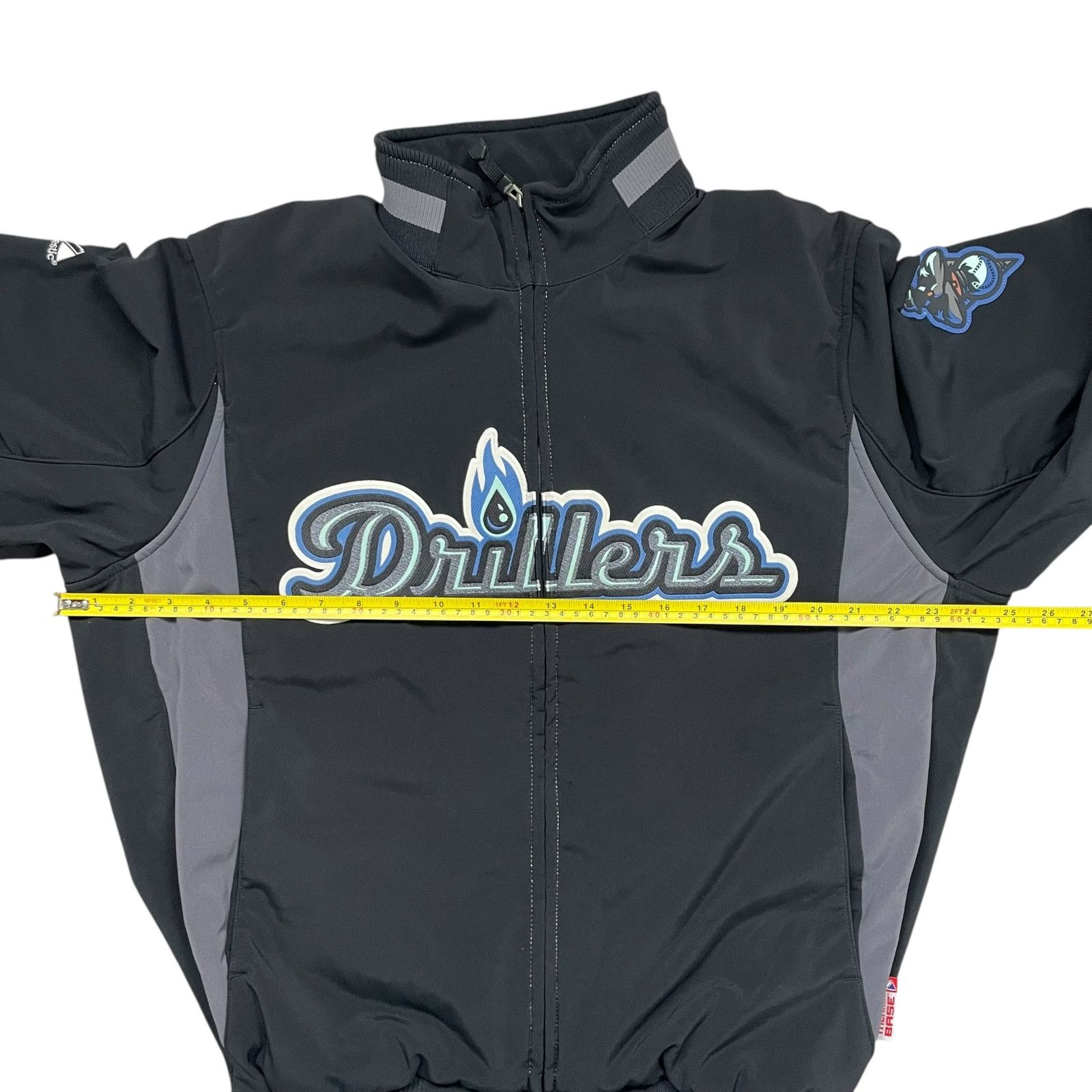 Vintage RARE MILB TULSA DRILLERS MAJESTIC THERMA BASE DUGOUT JACKET Size US M / EU 48-50 / 2 - 9 Thumbnail