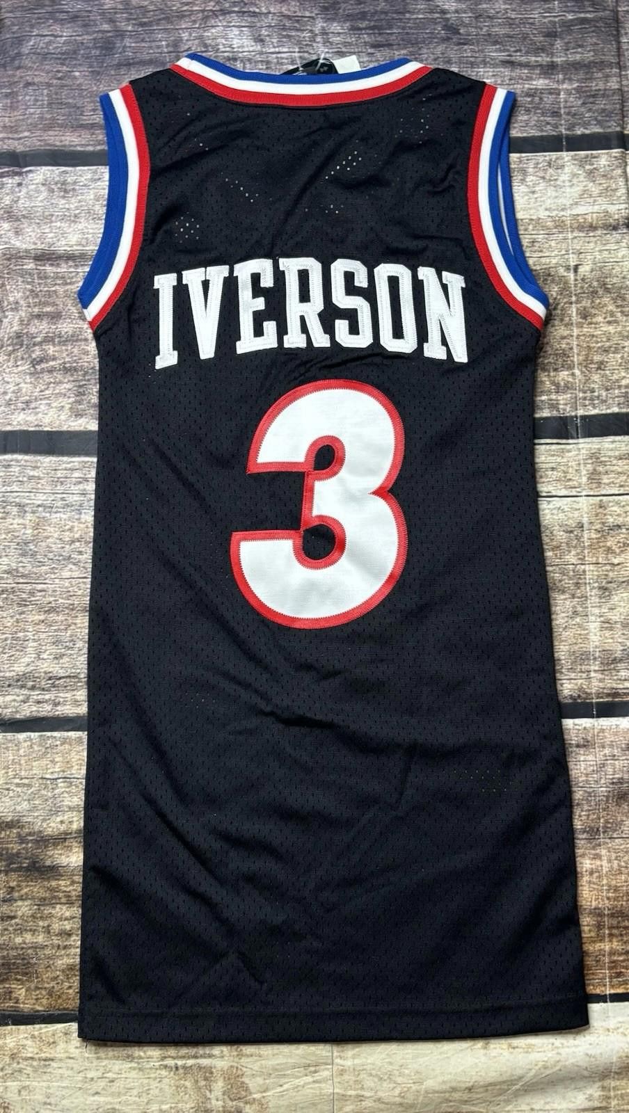 Nike Philidelphia Sixers Allen Iverson Jersey #3 Nike Boys M 2002 Size ONE SIZE - 3 Thumbnail