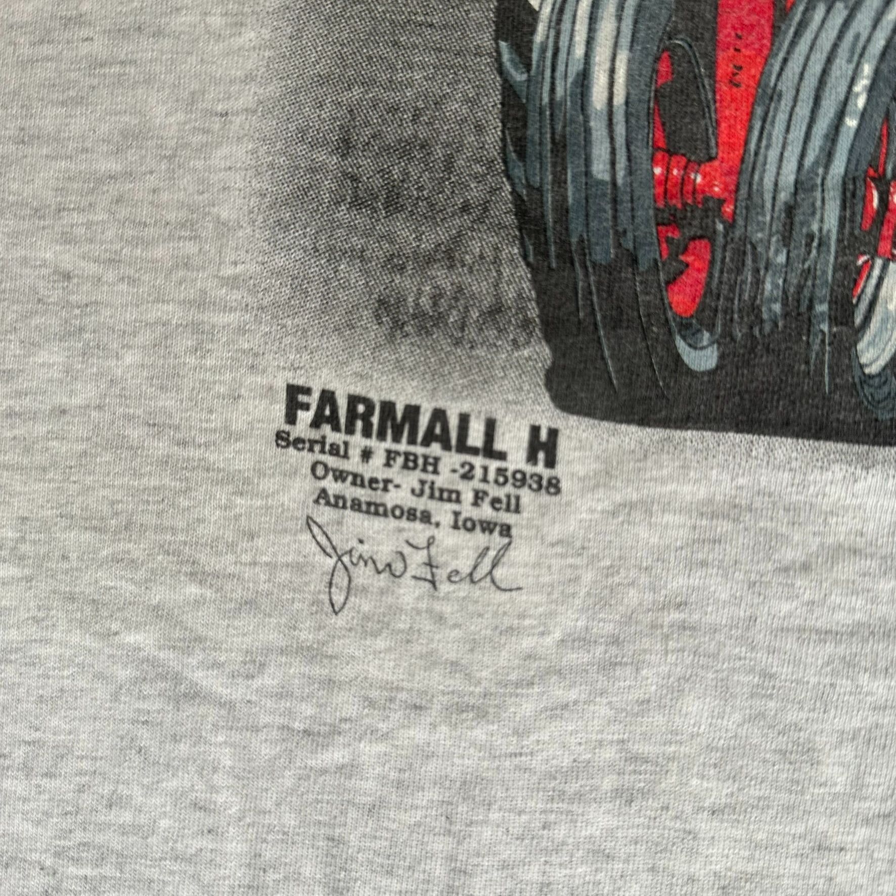 Tultex Vintage 90s Farmall H Tractors T-Shirt Gray Agriculture West Size US XL / EU 56 / 4 - 4 Thumbnail