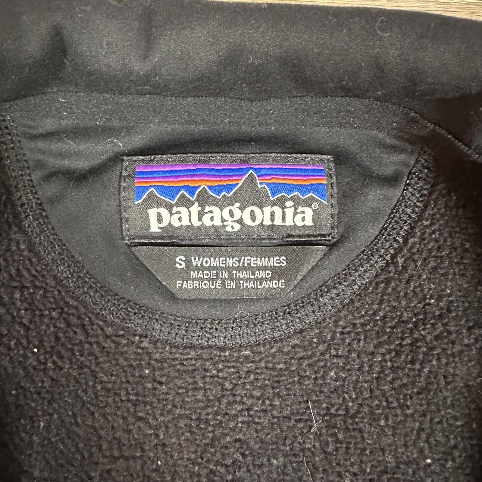 Patagonia Patagonia Womens Fleece Pullover Small Black Snap Button Size S / US 4 / IT 40 - 4 Thumbnail