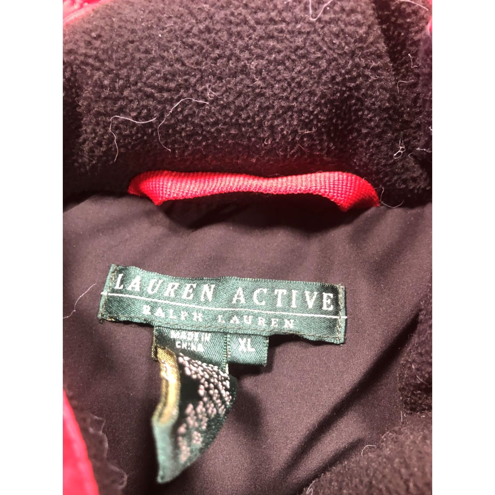 Ralph Lauren Lauren Ralph Lauren Puffer Vest Womens XL Black Red Full Zip Quilted Outdoor Ski Vest Size XL / US 12-14 / IT 48-50 - 6 Thumbnail