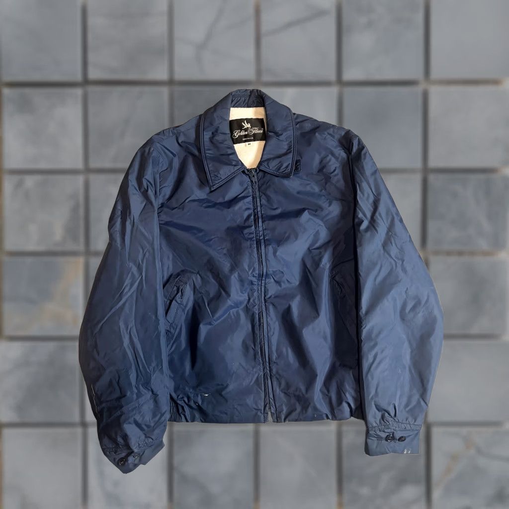 Vintage VINTAGE Golden Fleece Jacket Mens M Blue Nylon Fleece Lined Windbreaker USA Short Size US M / EU 48-50 / 2 - 1 Thumbnail