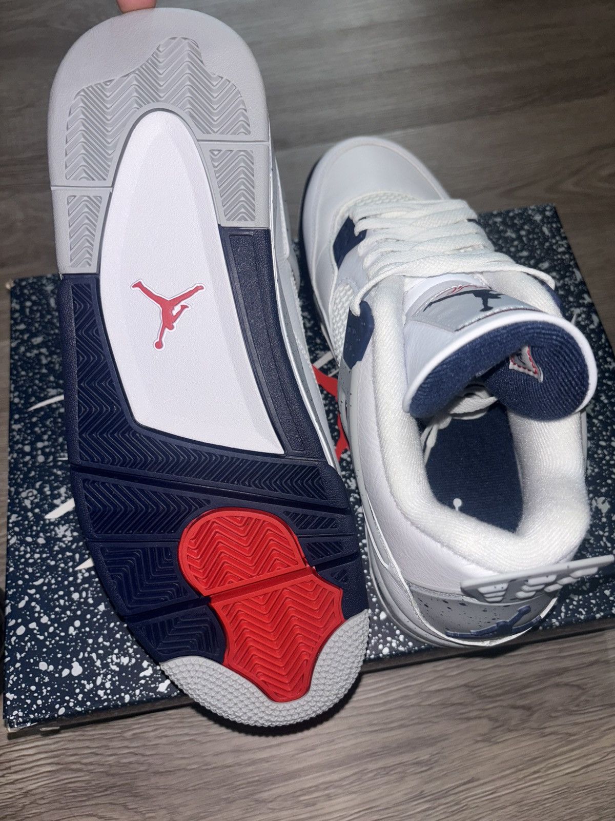 Jordan Brand Jordan 4 Midnight Navy Size US 10 / EU 43 - 5 Thumbnail