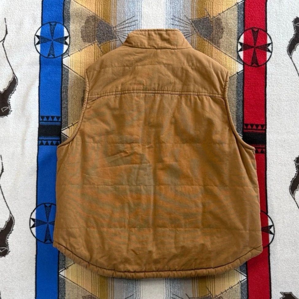 Lee VINTAGE? NWT Lee Vest Chore Cotton Zip 2XL Men Brown Solid Work Outdoors Autumn Winter Spring Fall Lined Sherpa Canvas Vest Size US XXL / EU 58 / 5 - 2 Thumbnail