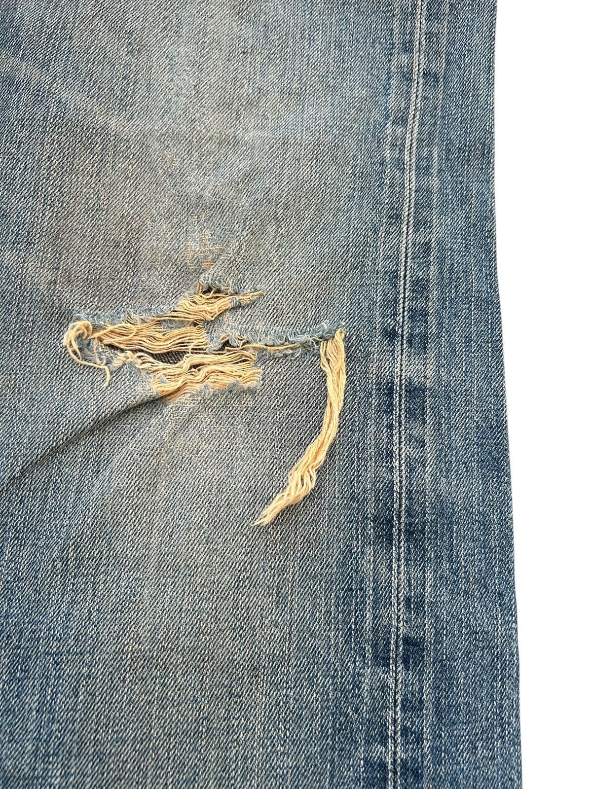 Kapital Edwin Selvedge Distressed Baggy Denim Jeans ☠️☠️ Size US 31 - 3 Thumbnail