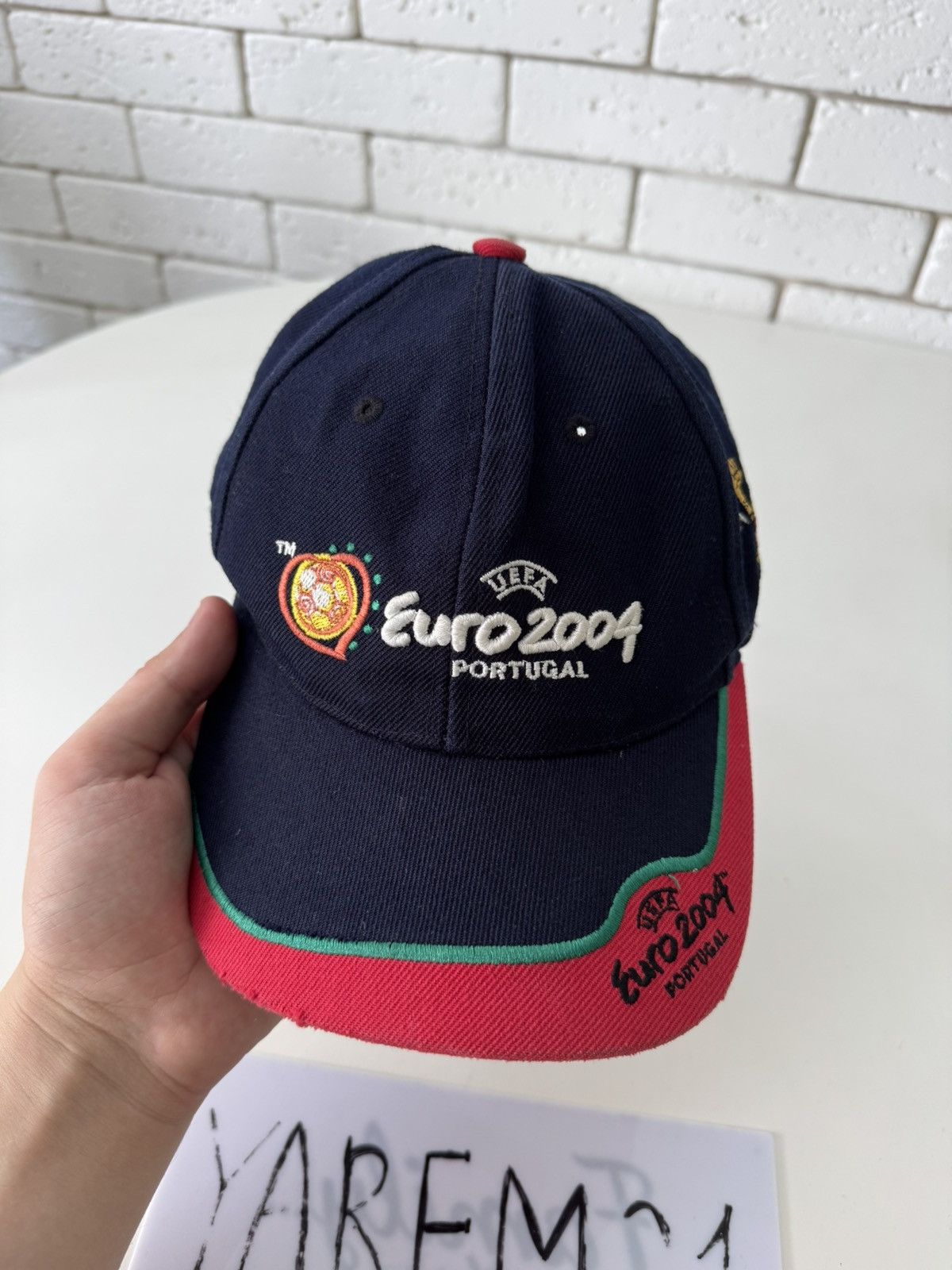 Vintage Euro 2004 vintage cap hat Size ONE SIZE - 3 Thumbnail