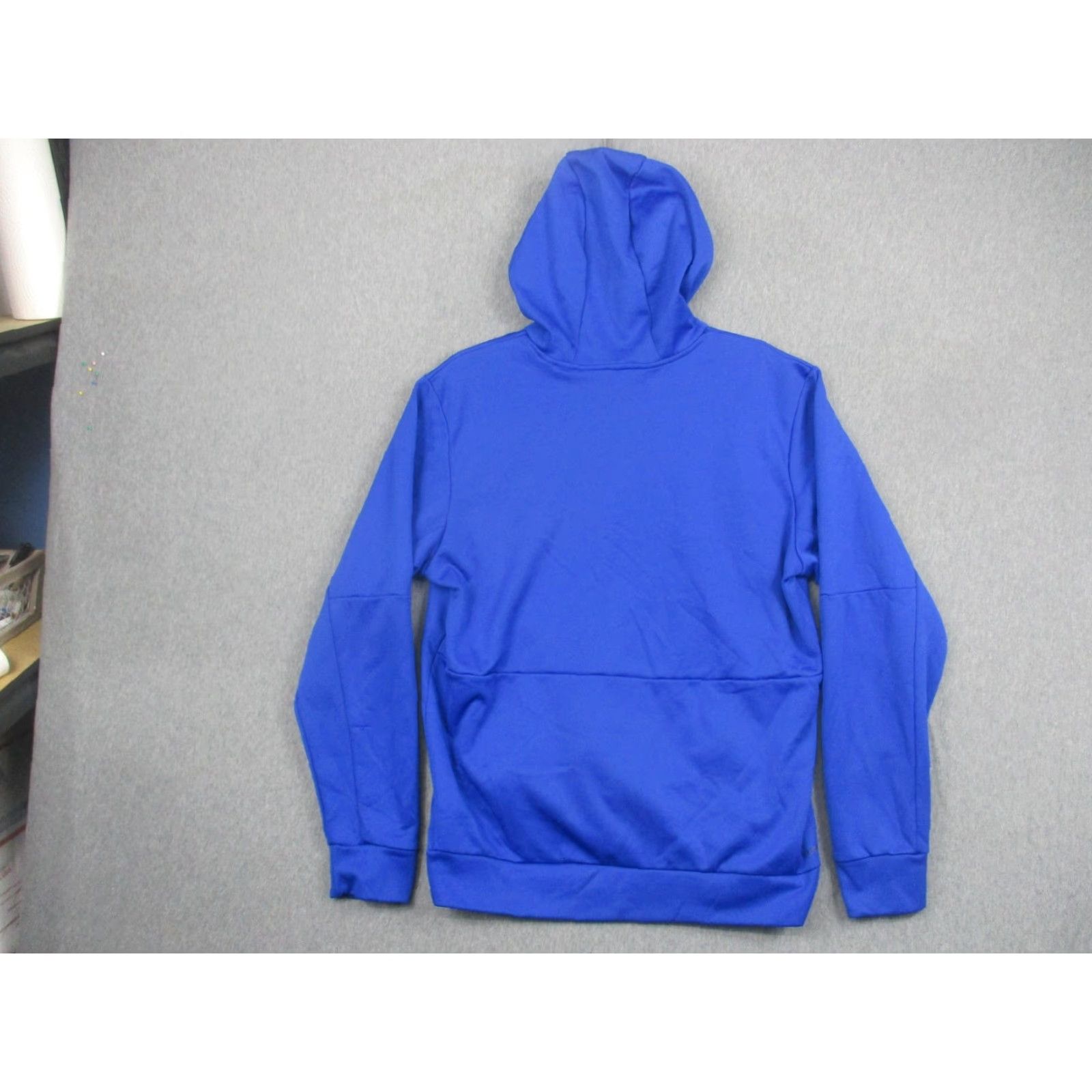Adidas Adidas Hoodie Mens Large Blue Pullover Fleece Sweatshirt Graphic Print Logo GK7388 Size US L / EU 52-54 / 3 - 6 Thumbnail