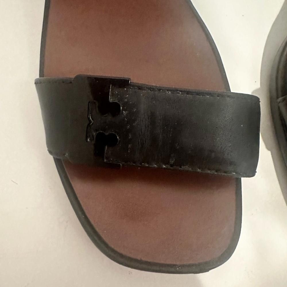 Tory Burch Tory Burch Gabrielle Ankle Strap Block Heel Sandal Black 7.5 Size US 7.5 / IT 37.5 - 3 Thumbnail