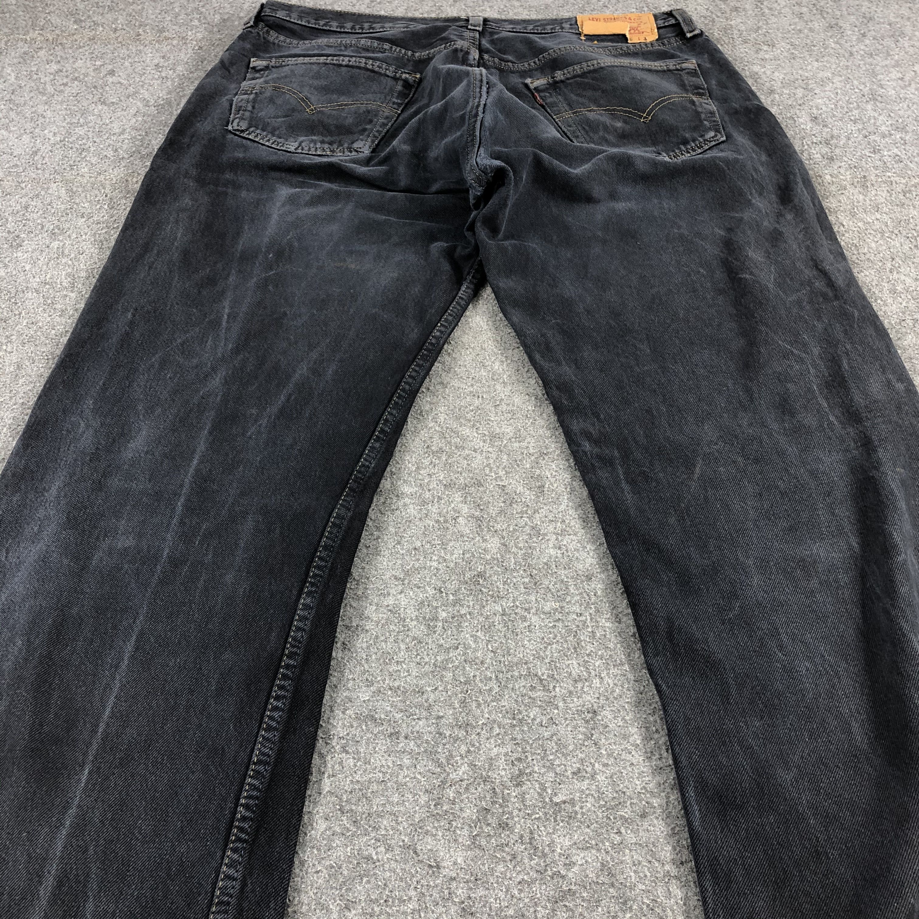 Levi's × Vintage Vintage 90s Distress Levis 501 Faded Black Jeans-JM1533 Size US 36 / EU 52 - 4 Thumbnail