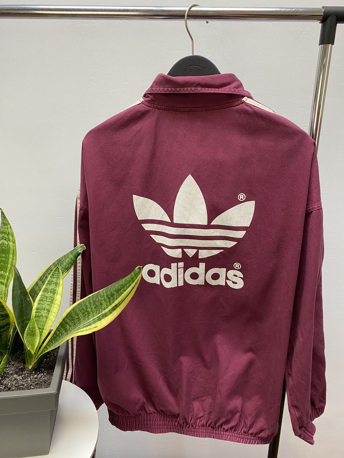 Adidas × Vintage Vintage Adidas Jacket Baggy Big Logo Cotton Y2K 80s Size US L / EU 52-54 / 3 - 19 Thumbnail