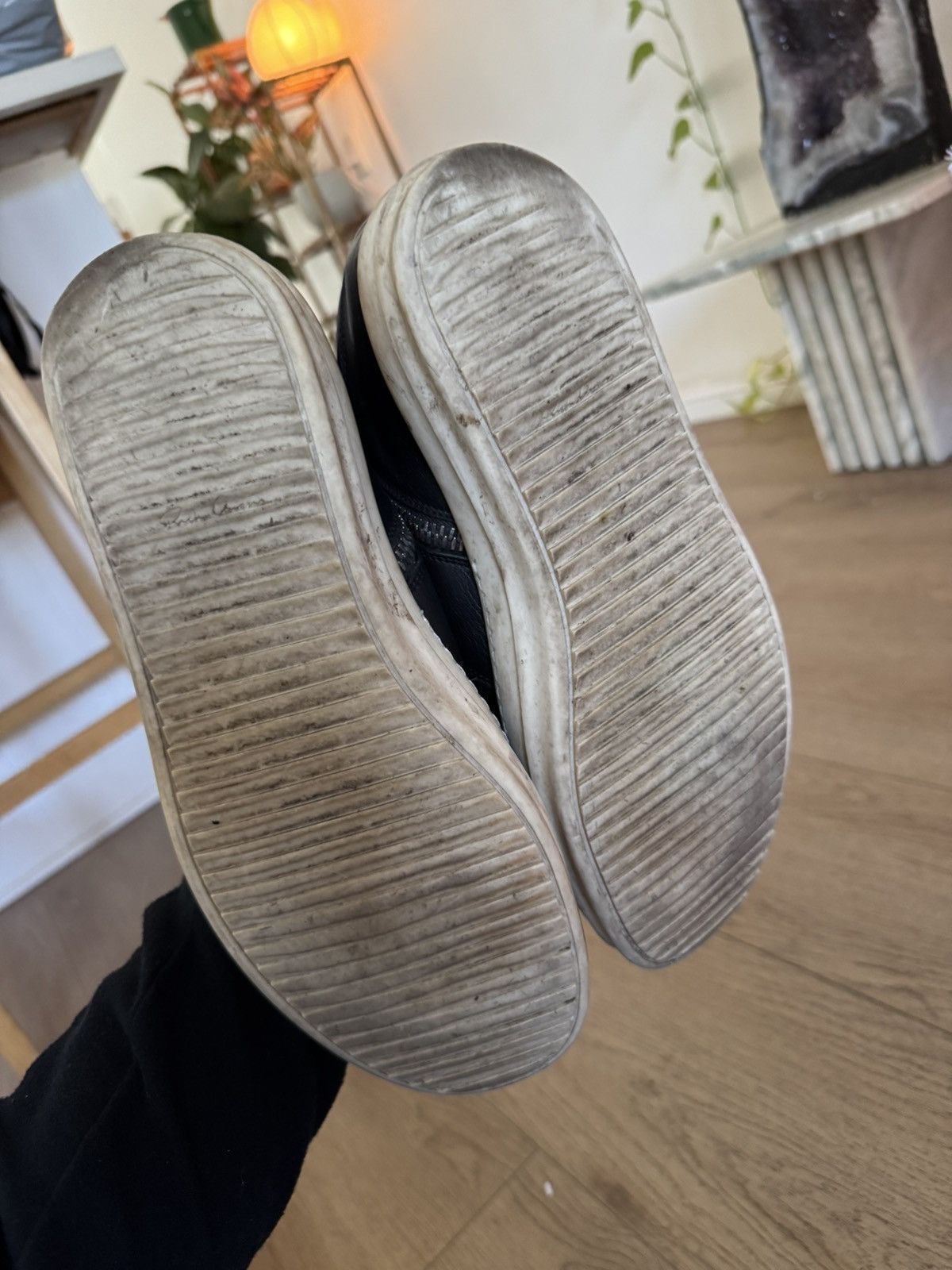 Rick Owens Leather Island Dunks Size US 10 / EU 43 - 7 Thumbnail