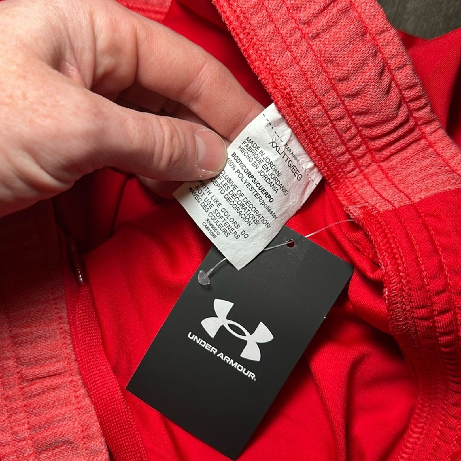 Under Armour Under Armour Red 9” Locker Athletic Shorts - 2XL Size US 40 / EU 56 - 6 Thumbnail