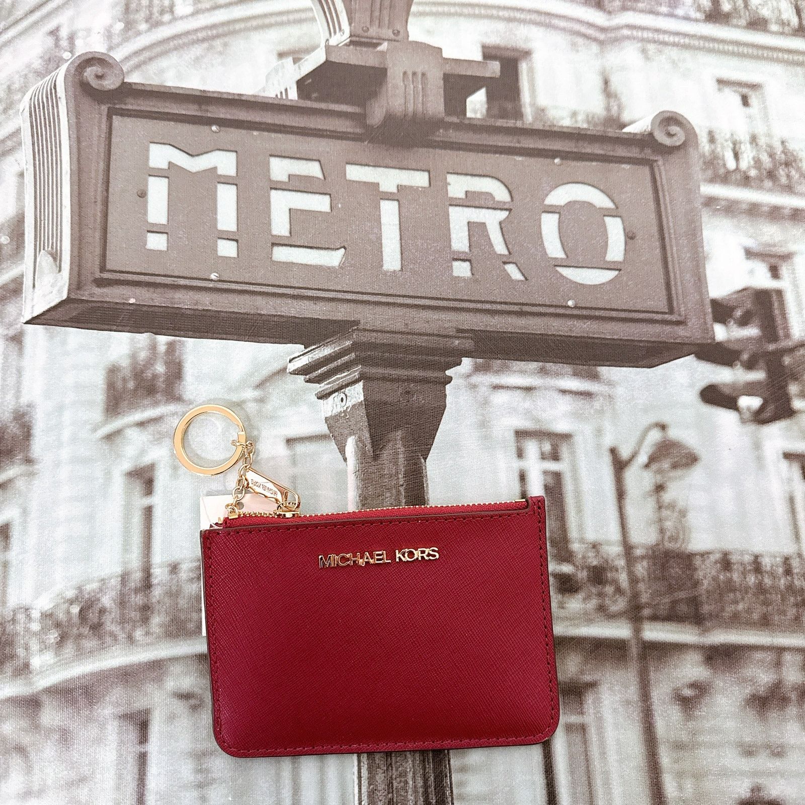 Michael Kors Michael Kors 35F7GTVU1L Jet Set Travel Saffiano Leather Coin Size ONE SIZE - 1 Thumbnail