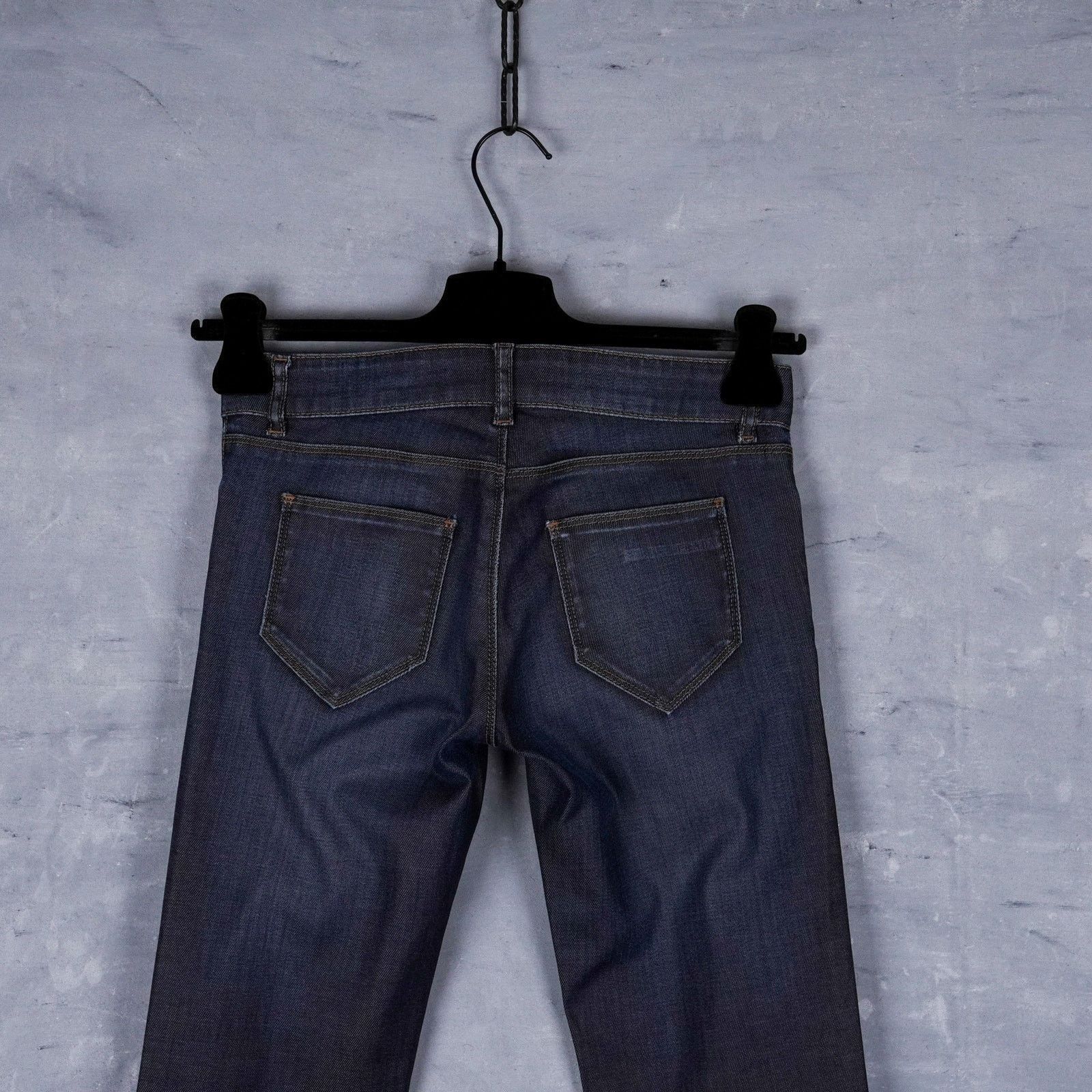Prada Vintage prada raw dark blue womens contour fit pants jeans Size 26" / US 2 / IT 38 - 4 Thumbnail