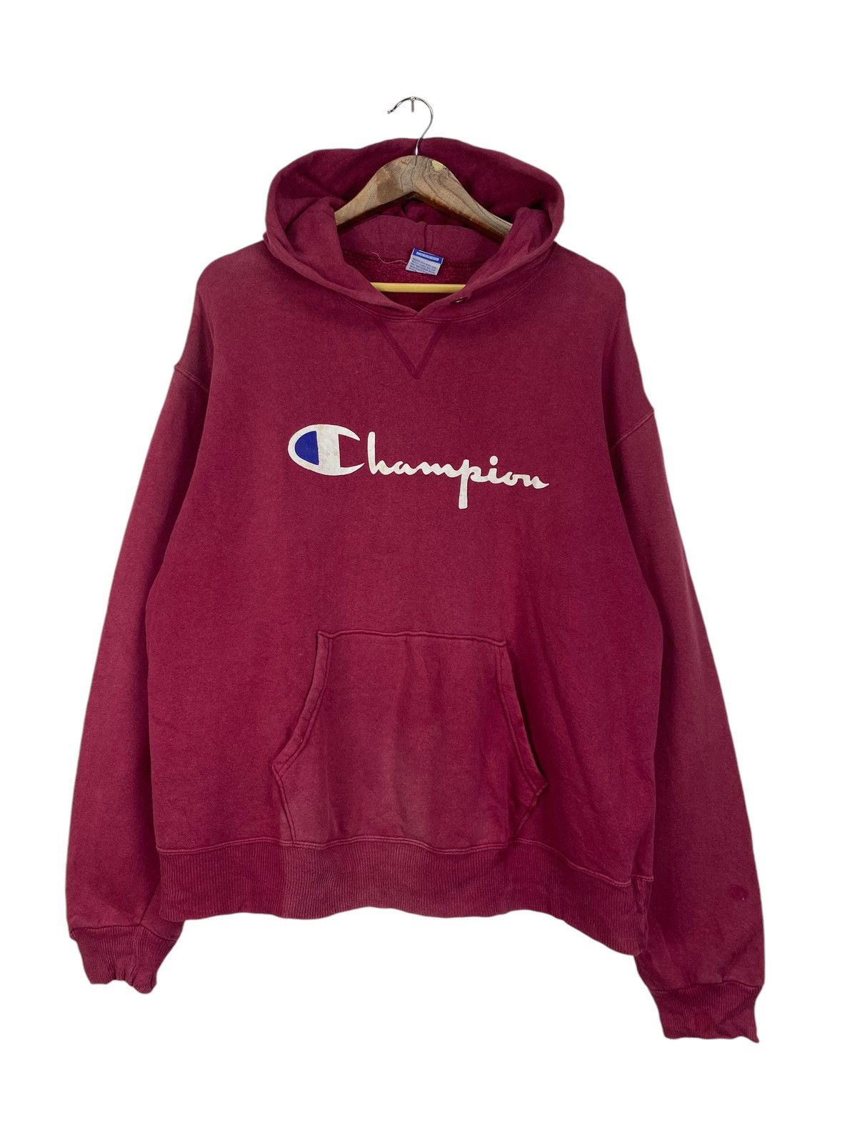 Champion × Vintage Vintage Champion big logo hoodies Size US L / EU 52-54 / 3 - 1 Thumbnail