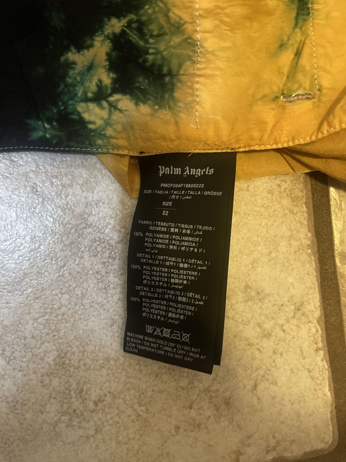 Palm Angels Palm Angles yellow tie die cargo pants Size US 34 / EU 50 - 10 Thumbnail