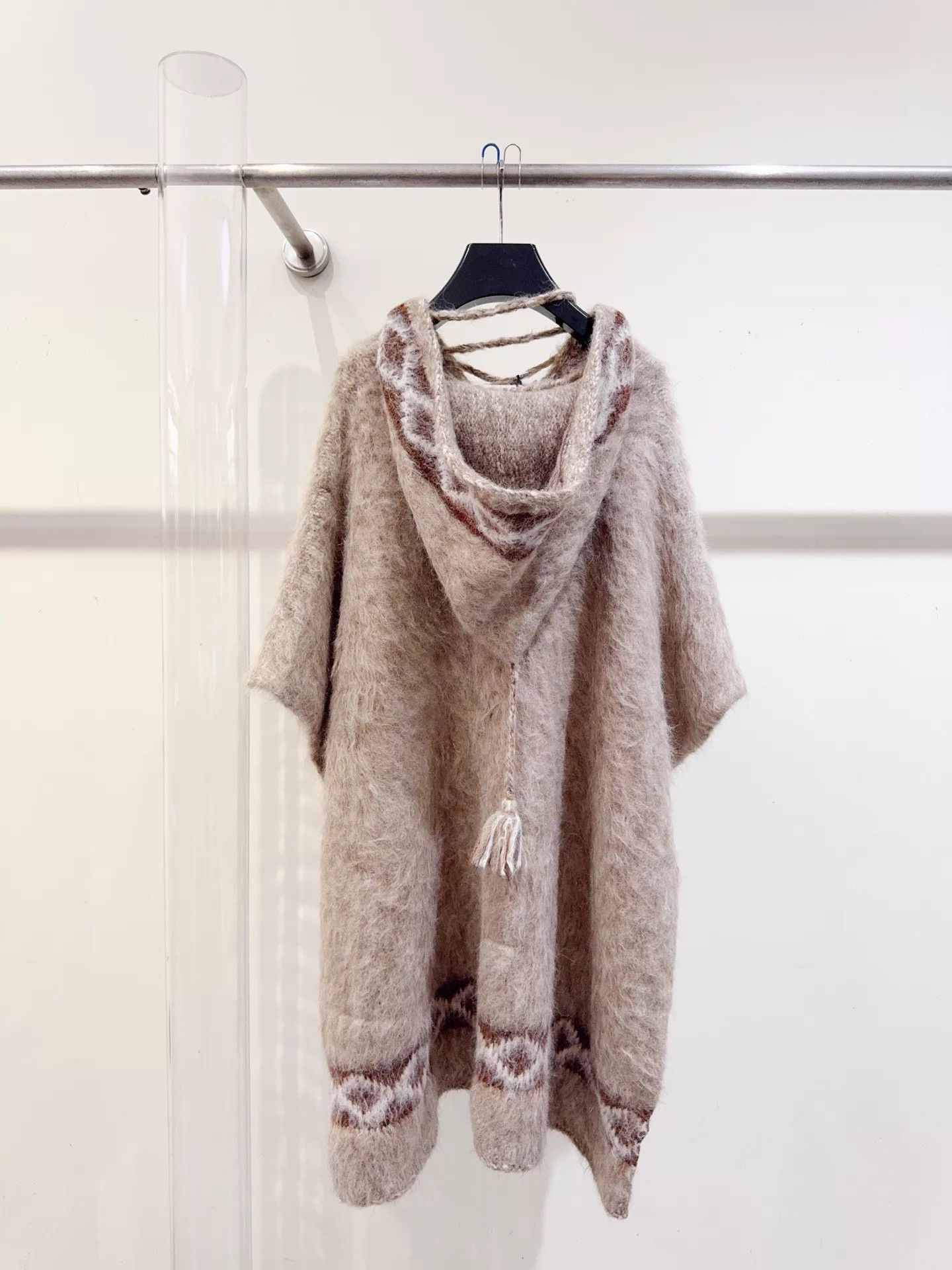 Celine Celine New Wool Alpaca Cloak S Unique Cute Size ONE SIZE - 2 Thumbnail