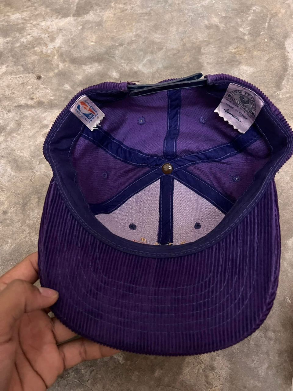NBA Vintage Utah Jazz Corduroy Snap Back Size ONE SIZE - 3 Thumbnail
