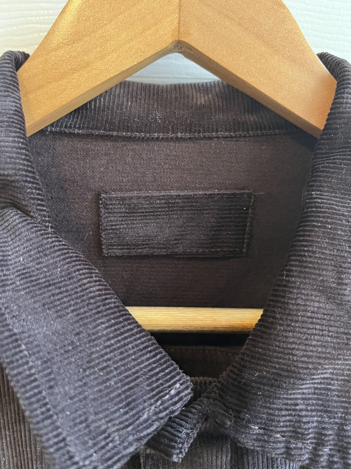 James Coward WORKSHOP SHIRT - DARK BROWN COTTON CORDUROY Size US L / EU 52-54 / 3 - 5 Thumbnail