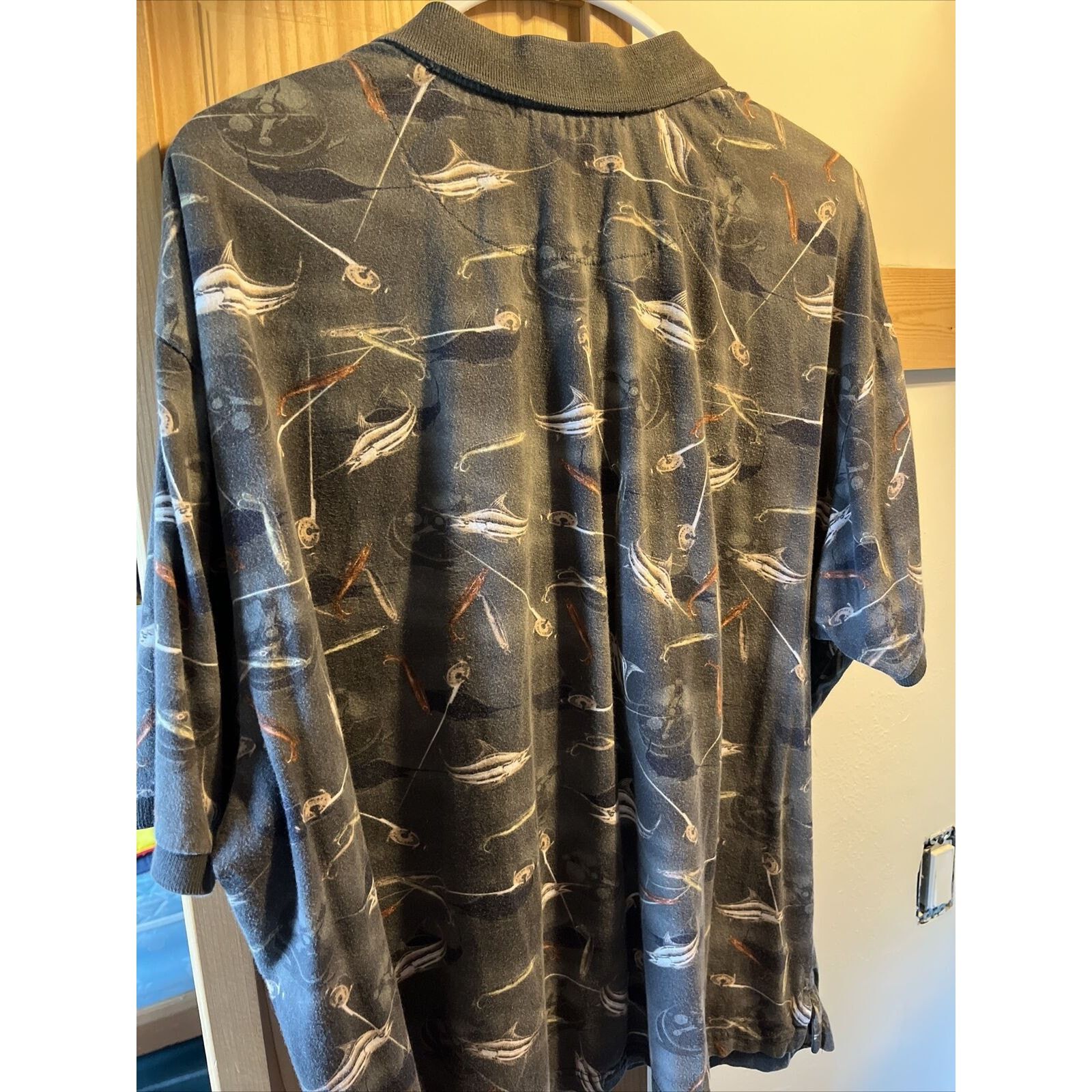 Other Knightsbridge Shirt Men Polo Gray Shirt XL Fishing Swordfish Size US XL / EU 56 / 4 - 8 Thumbnail