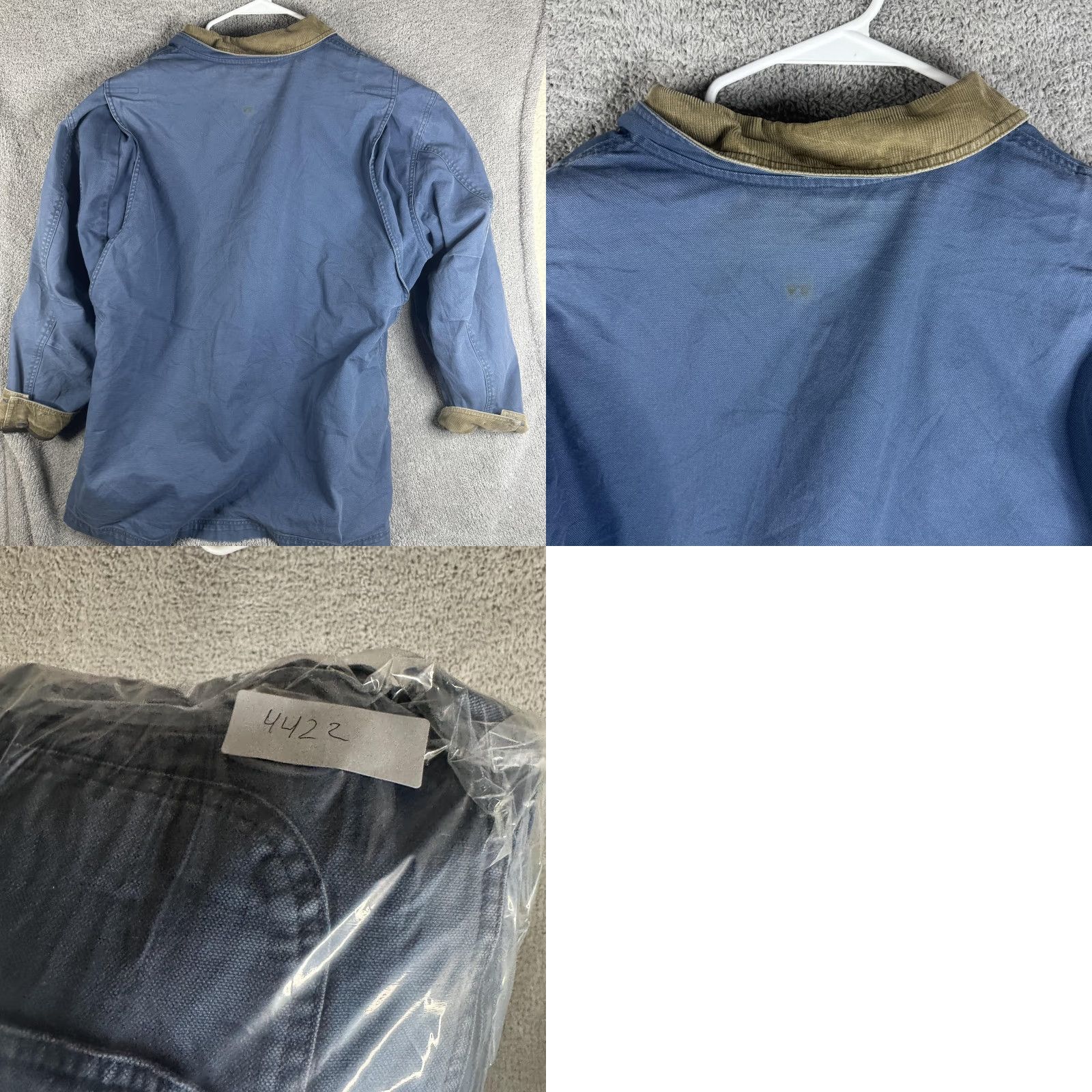 Vintage VINTAGE L.L.Bean Coat Mens 2XL Blue Canvas Corduroy Collar Tiger Patch 90s Coat Size US XXL / EU 58 / 5 - 10 Thumbnail