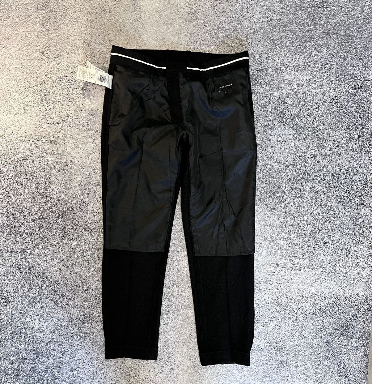Emporio Armani Emporio Armani Mens Pants Trousers Lana Wool Black Size 50 Size US 33 - 7 Thumbnail