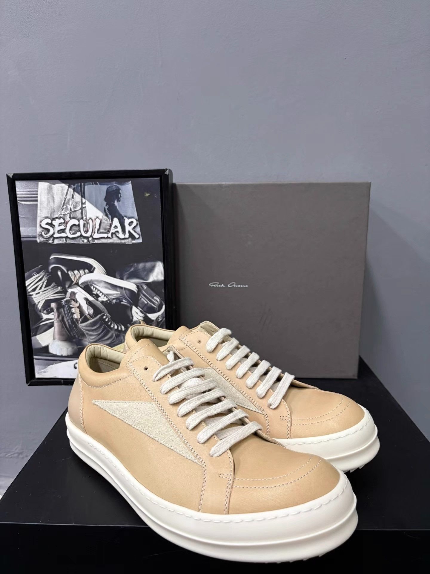 Rick Owens Rick Owens 25FW Butter Yellow Low Sneakers K34 Size US 8 / EU 41 - 3 Thumbnail