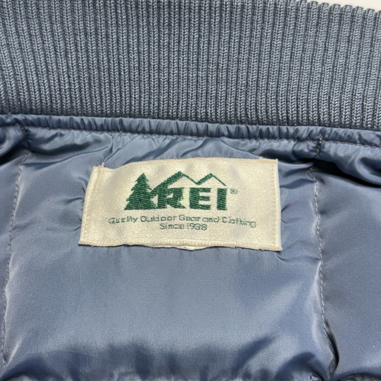 Rei REI Goose Down Vest Blue Full Zip Adult Large Insulated Outd Size US L / EU 52-54 / 3 - 12 Thumbnail