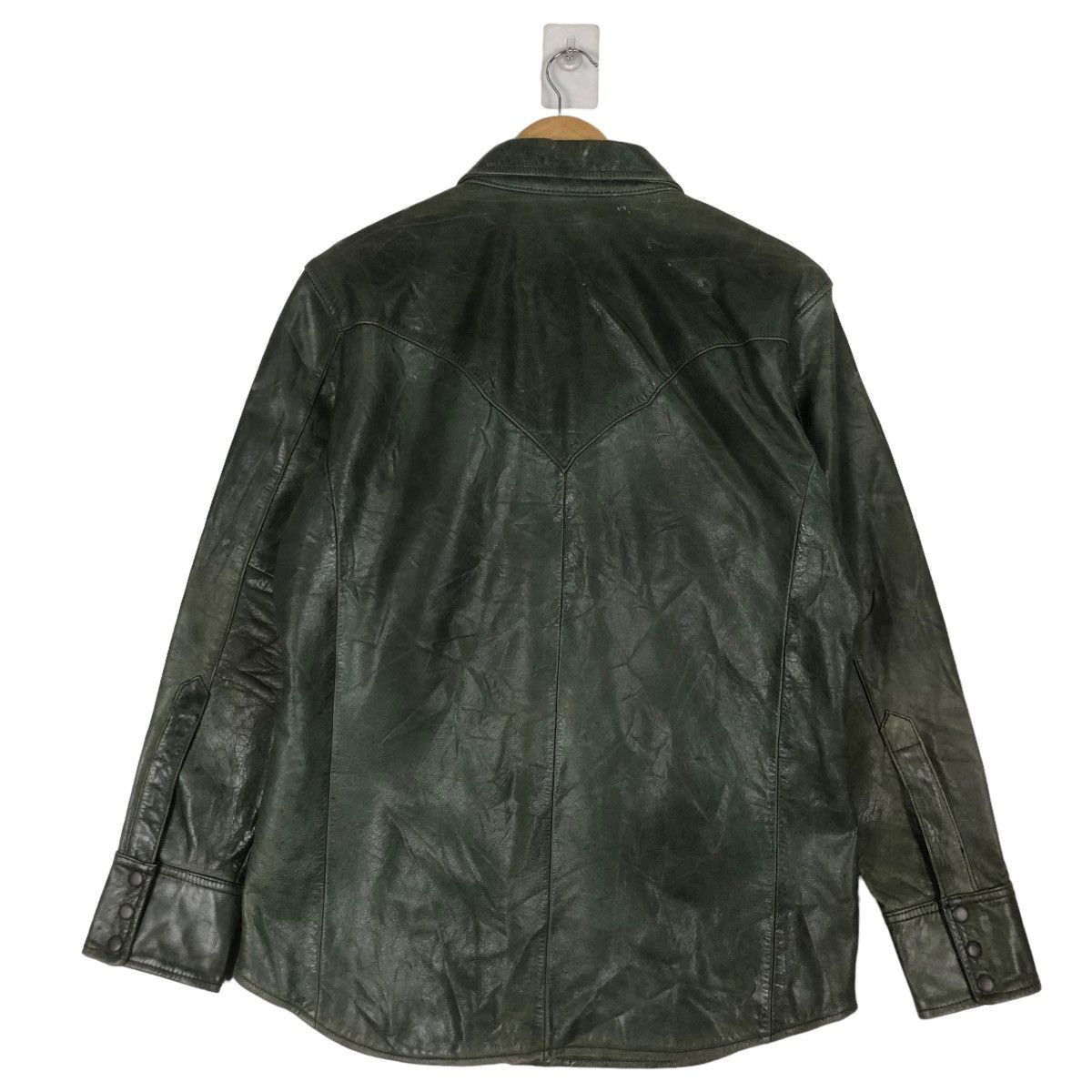 Genuine Leather Doghouse western leather shirt snap button up Size US S / EU 44-46 / 1 - 10 Thumbnail