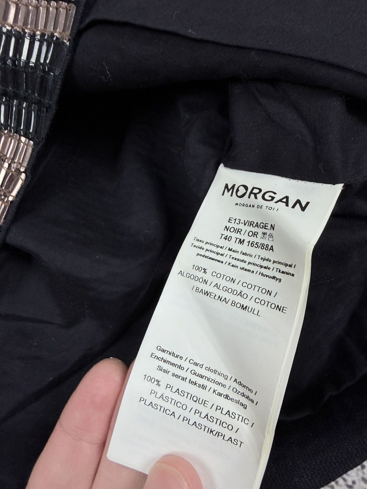 Morgan De Toi MORGAN DE TOI Art Deco Beaded Crop Jacket T40/M Y2K Size M / US 6-8 / IT 42-44 - 4 Thumbnail