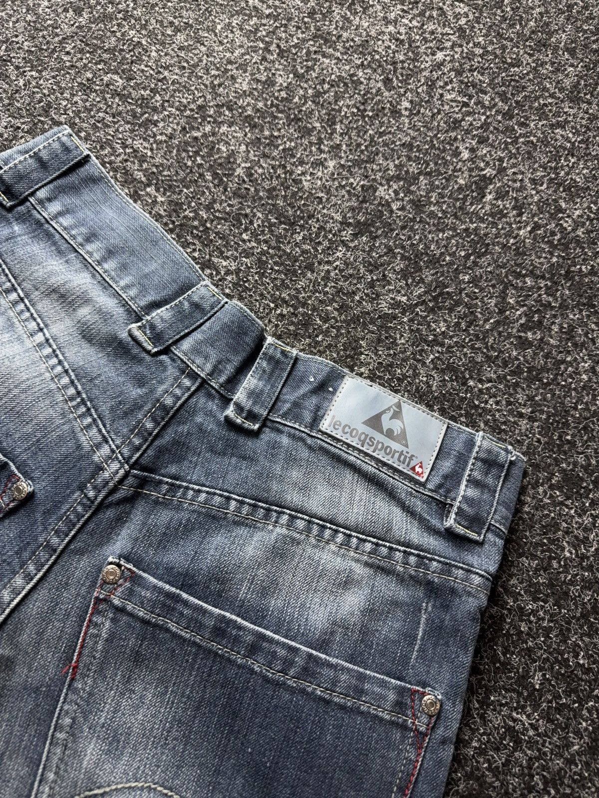 Le Coq Sportif Vintage Retro 00s Le Coq Sportif Straight Jeans Y2K Denim Size US 31 - 21 Thumbnail