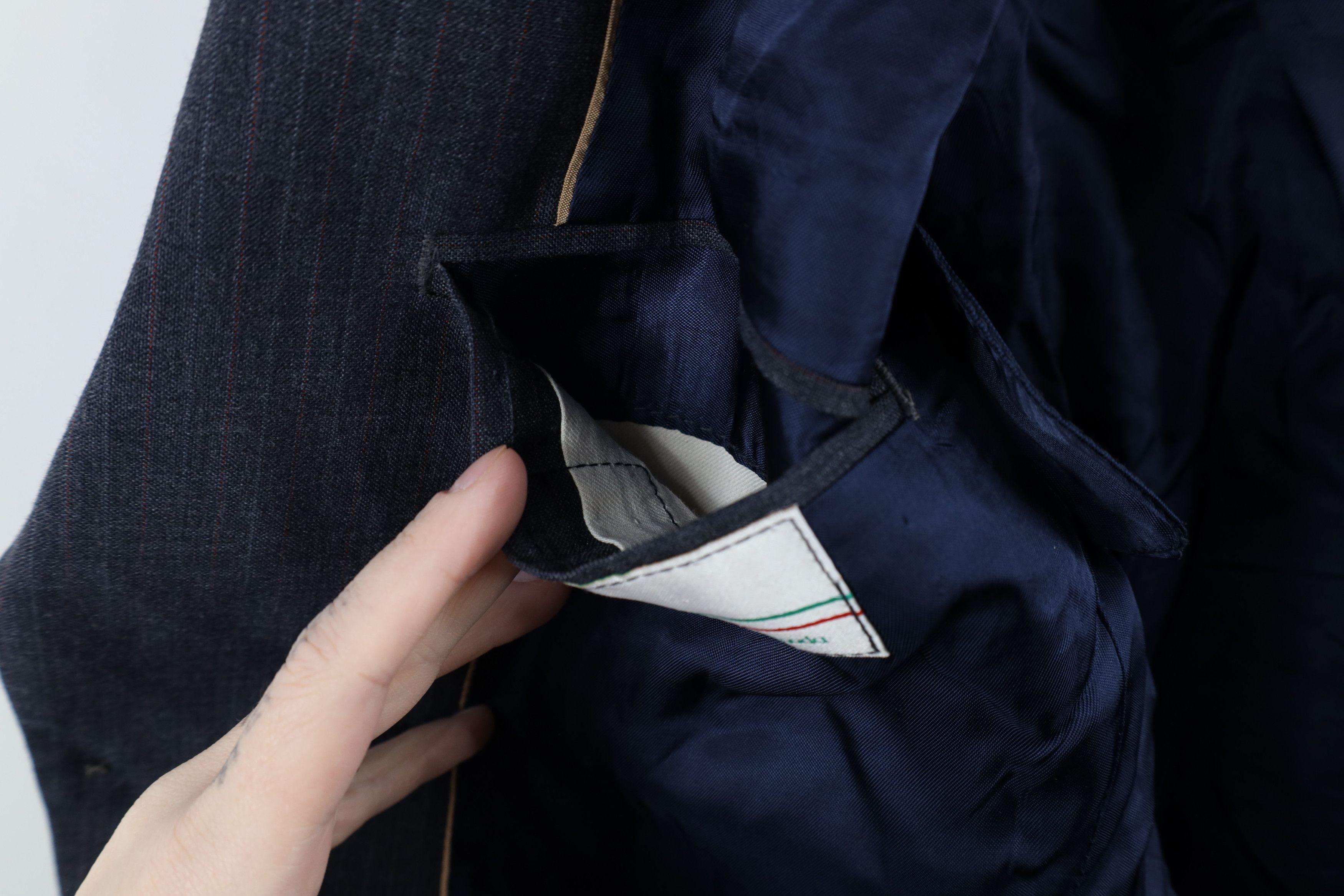 Vintage Vintage 80s 90s Streetwear Pinstriped Suit Coat Jacket Size US L / EU 52-54 / 3 - 11 Thumbnail