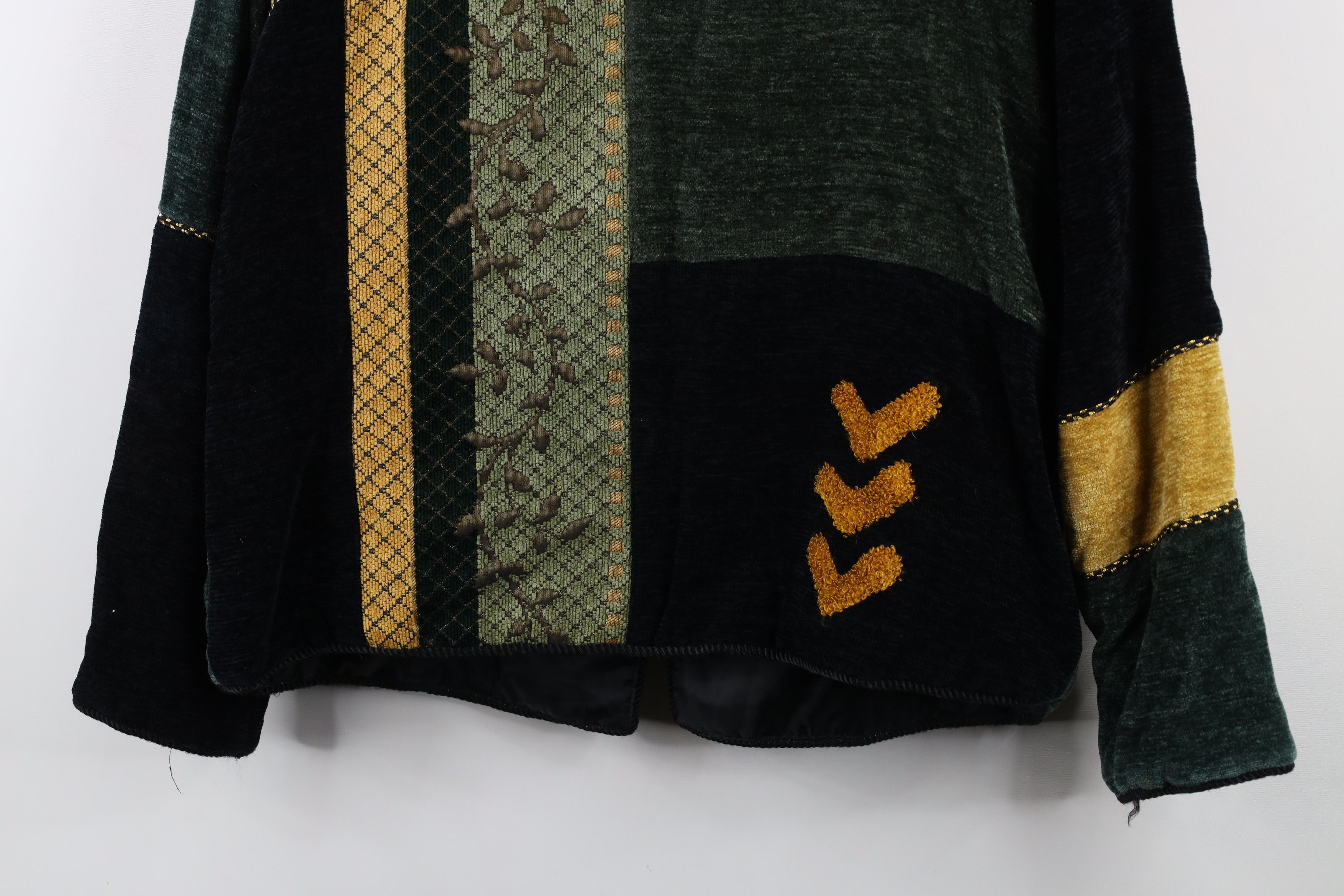 Vintage Vintage 90s Streetwear Patchwork Toggle Button Jacket Size M / US 6-8 / IT 42-44 - 14 Thumbnail