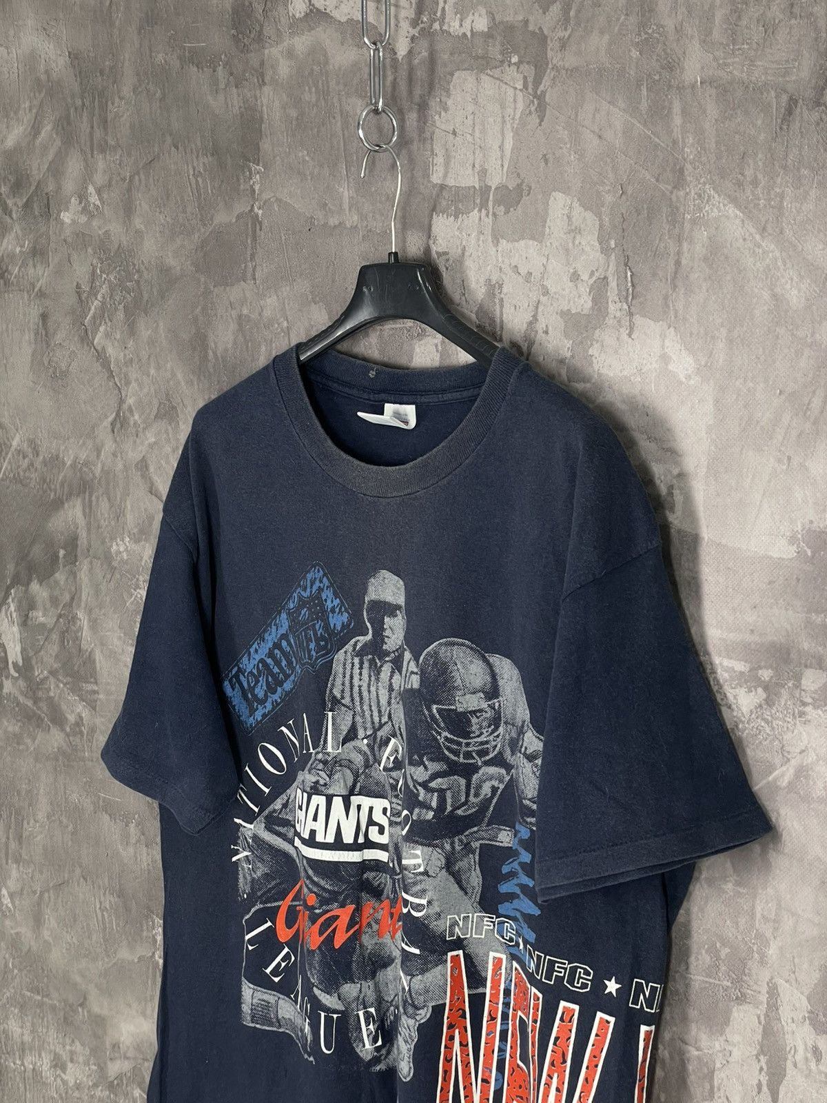 NFL × Vintage 🇺🇸🏈 Vintage New York Giants Football T-shirt rare Y2K Size US XL / EU 56 / 4 - 7 Thumbnail