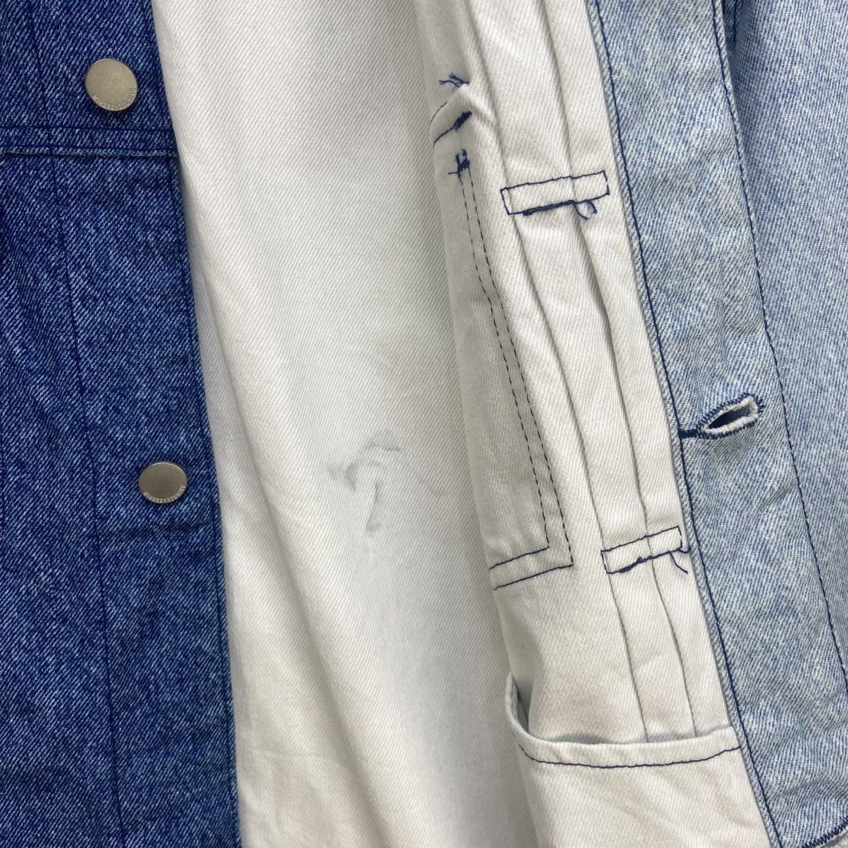 GU × Maison MIHARA YASUHIRO 🔥Miharayasuhiro Two-Tone Trucker Denim Jacket Size US M / EU 48-50 / 2 - 20 Thumbnail