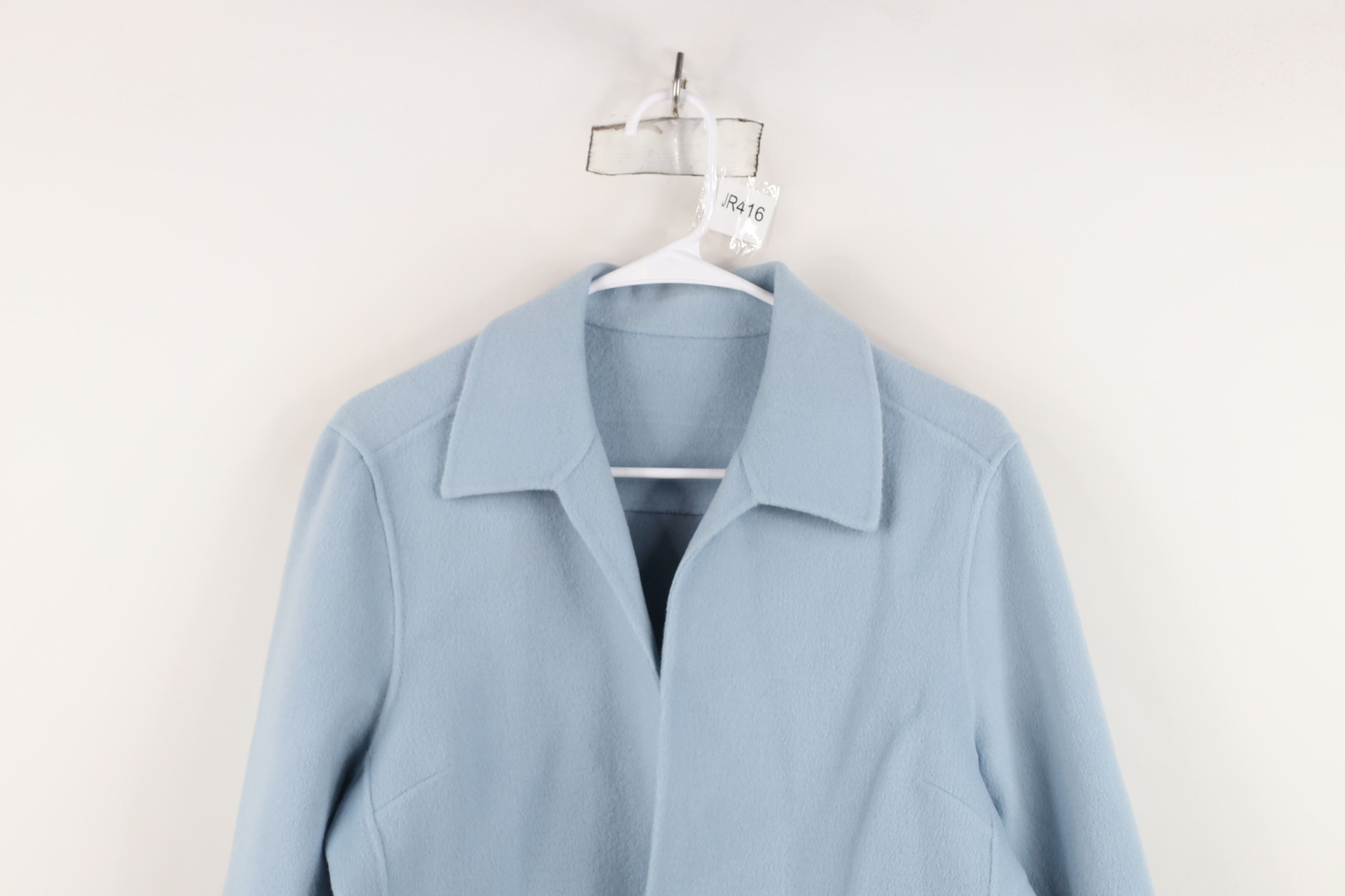 Vintage Vintage 90s Streetwear Open Front Blazer Suit Jacket Blue Size L / US 10 / IT 46 - 2 Thumbnail