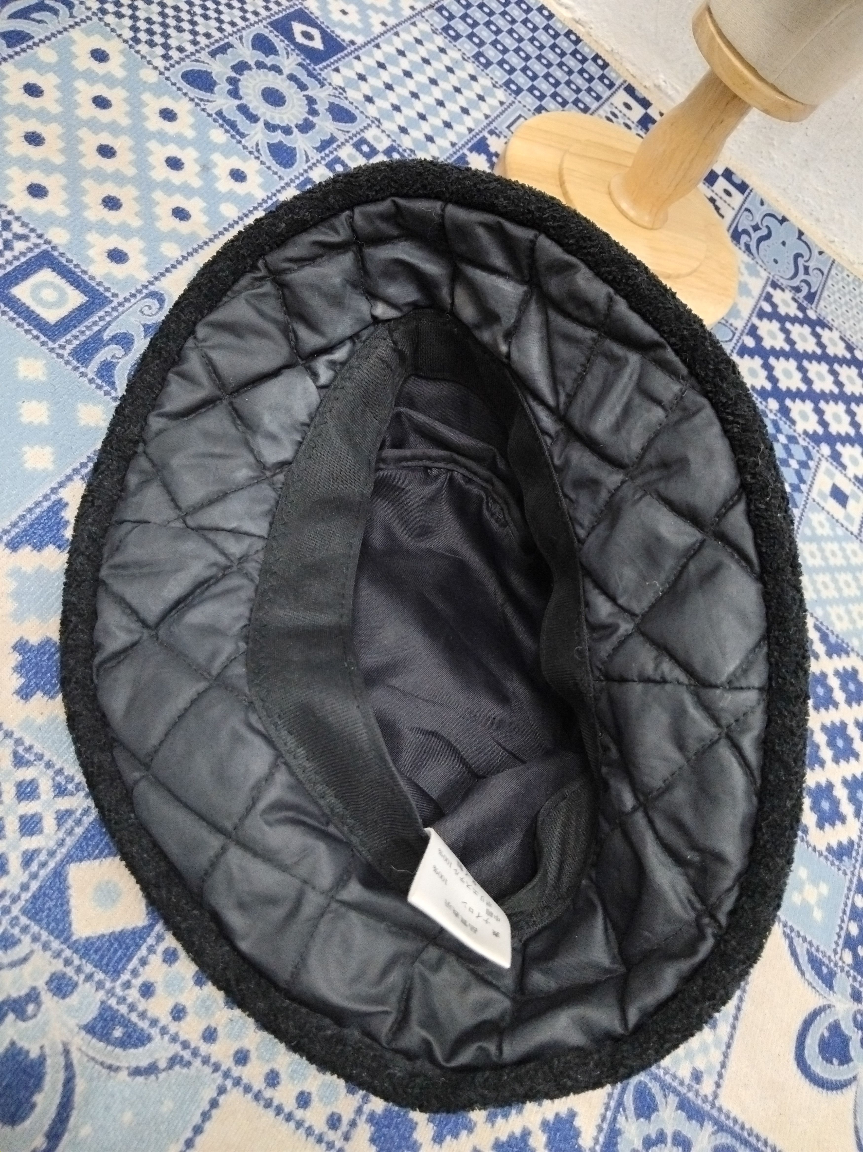 PPFM 💥Black colour puffer Japanese style hat Size 38 - 4 Thumbnail