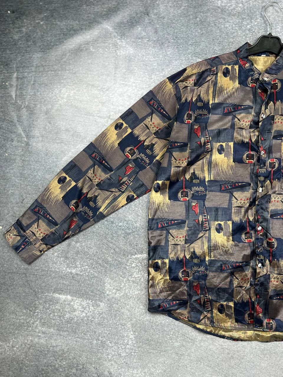 Vintage vintage 90s silk shirt Size US XL / EU 56 / 4 - 2 Thumbnail